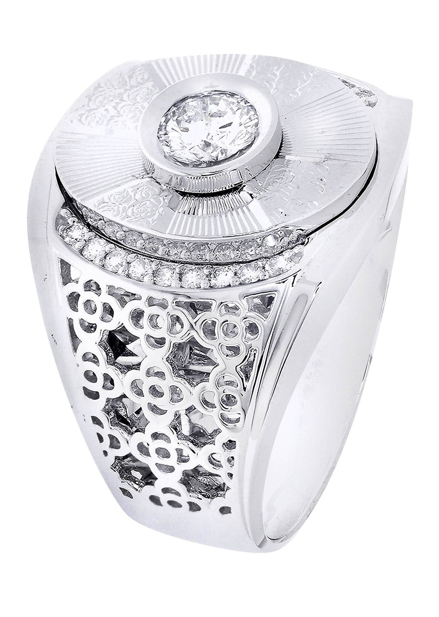 White Gold Pinky Diamond Ring| 0.68 Carats| 13.69 Grams - Image 2
