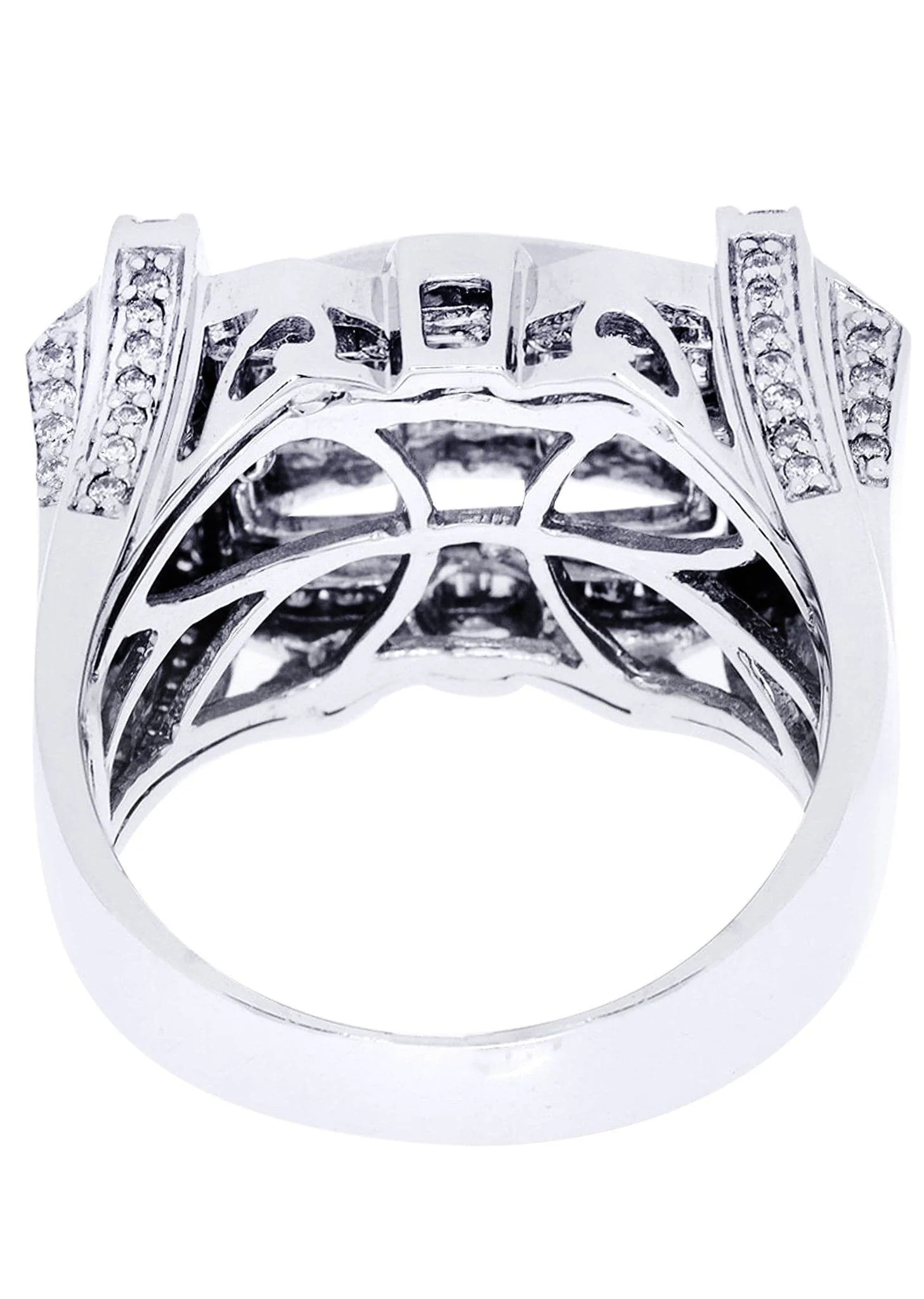 White Gold Mens Diamond Ring| 0.72 Carats| 16.76 Grams - Image 3
