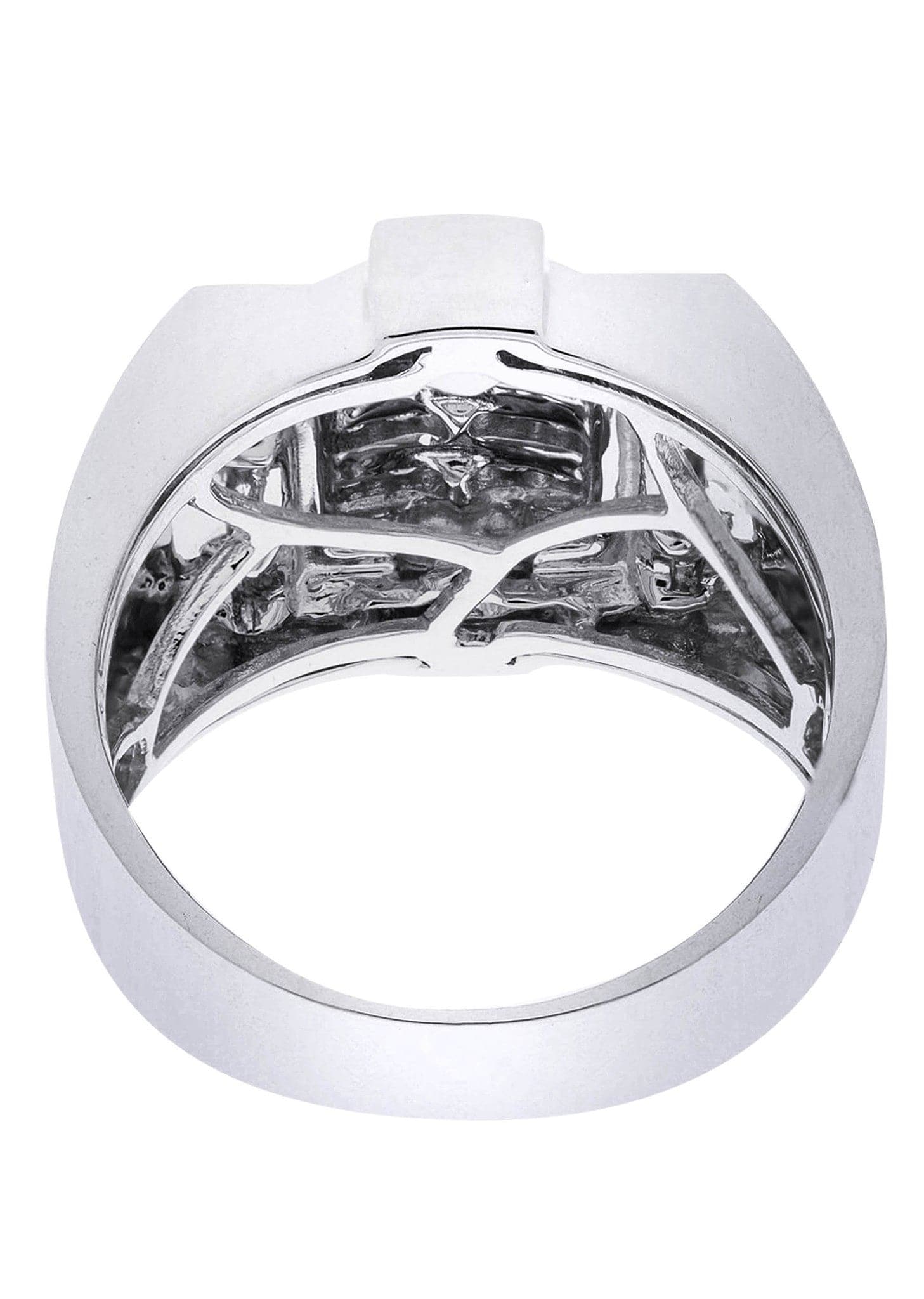 White Gold Mens Diamond Ring| 0.75 Carats| 12.73 Grams - Image 3