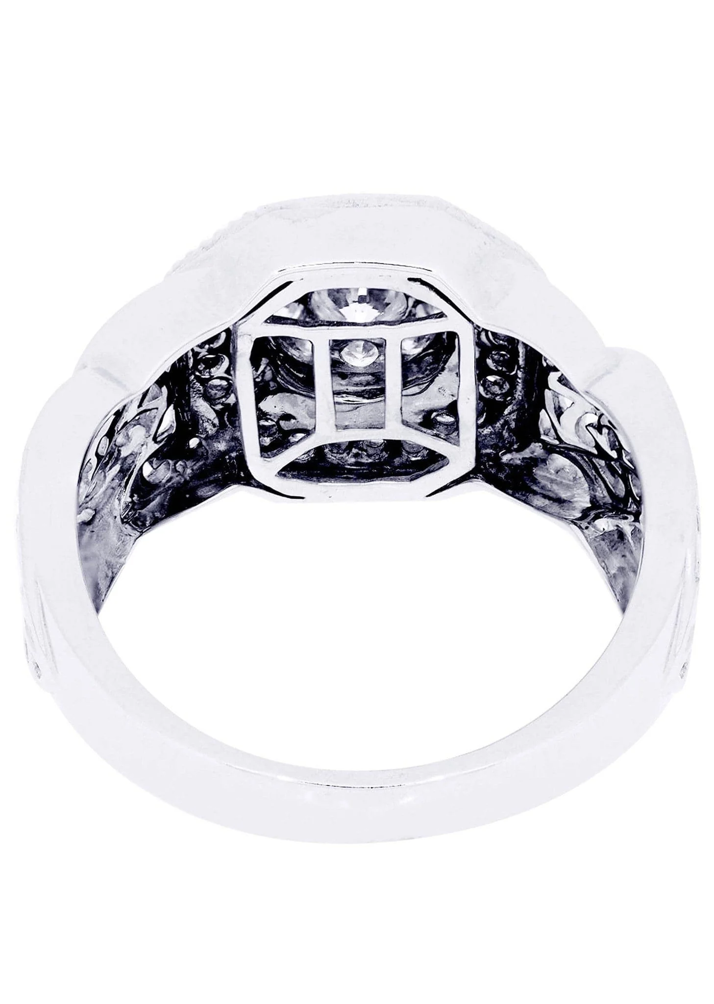 White Gold Mens Diamond Ring| 0.84 Carats| 7.65 Grams - Image 3