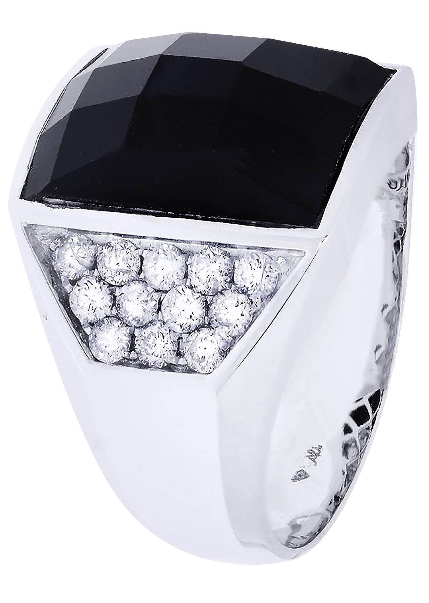 White Gold Pinky Diamond Ring| 0.88 Carats| 10.67 Grams - Image 2
