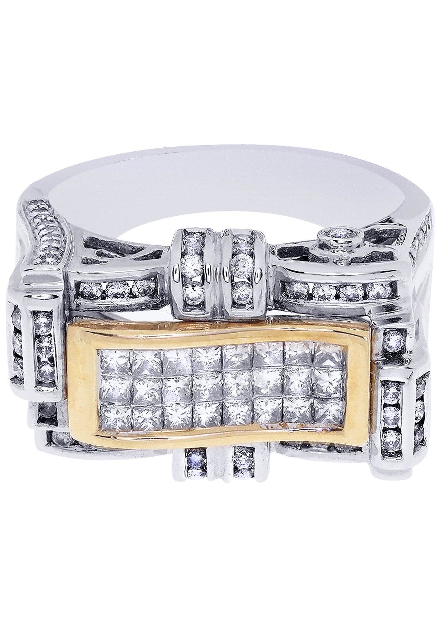 White Gold Mens Diamond Ring| 0.93 Carats| 12.04 Grams