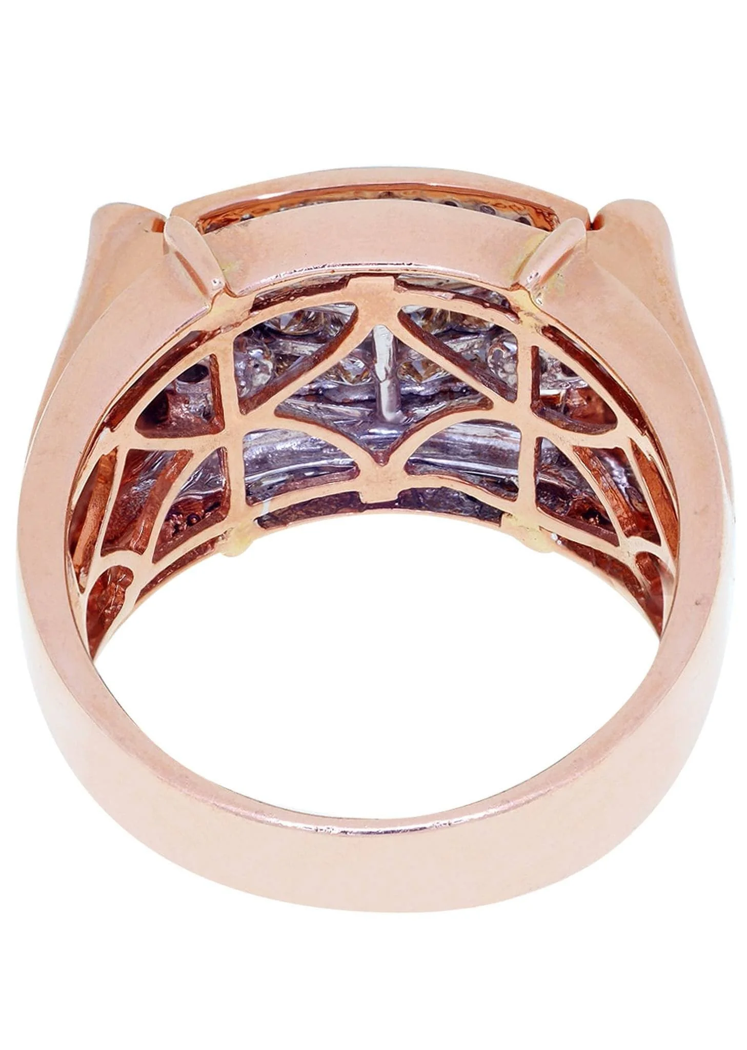 Rose Gold Mens Diamond Ring / Pinky Diamond Ring| 1.04 Carats - Image 3