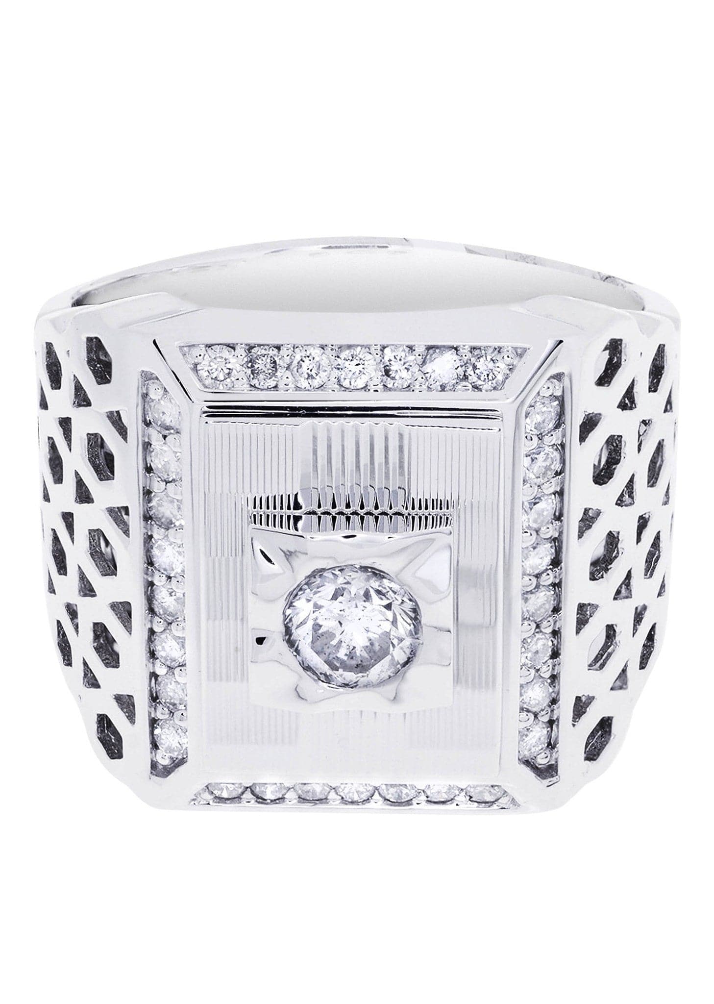 White Gold Pinky Diamond Ring| 1.06 Carats| 18.39 Grams