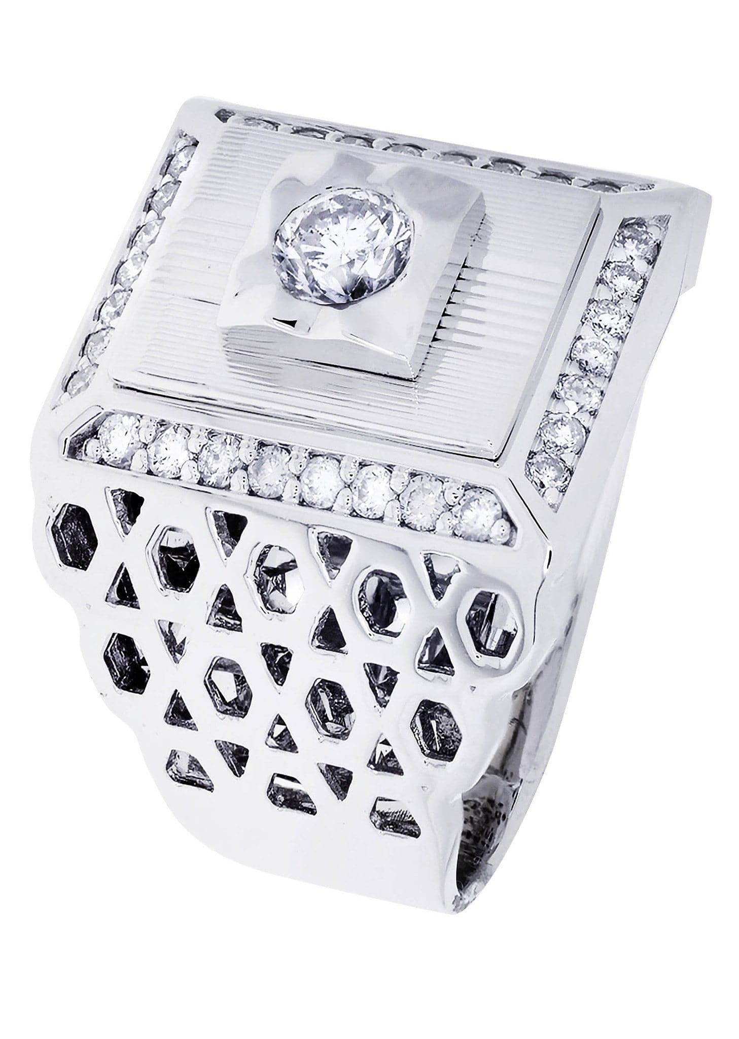 White Gold Pinky Diamond Ring| 1.06 Carats| 18.39 Grams - Image 2
