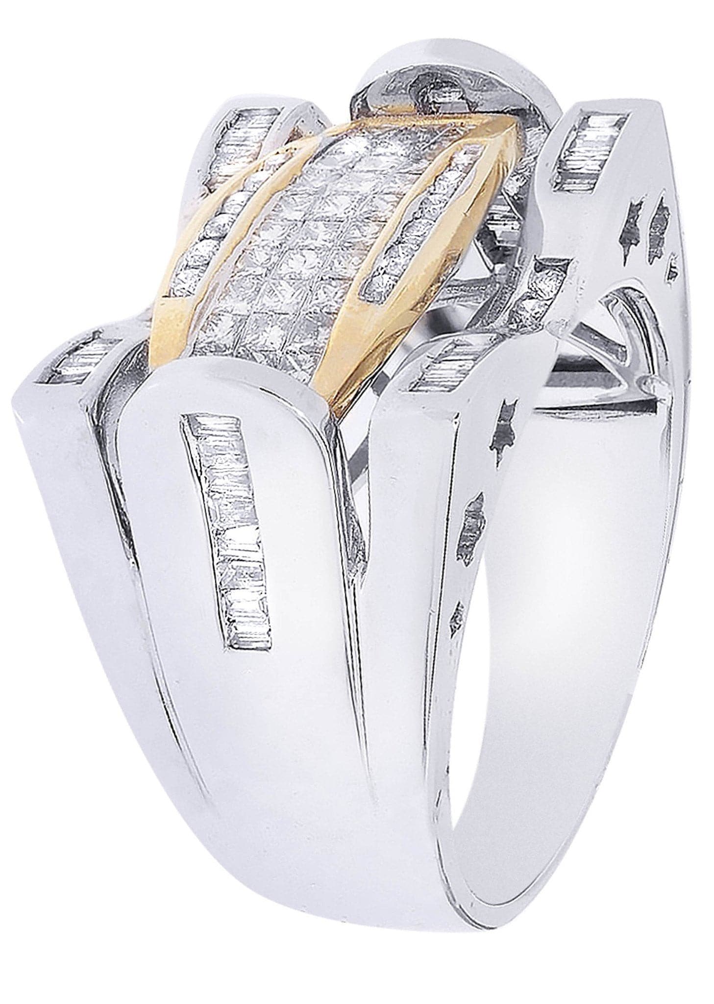 White Gold Mens Diamond Ring| 1.19 Carats| 12.19 Grams - Image 2