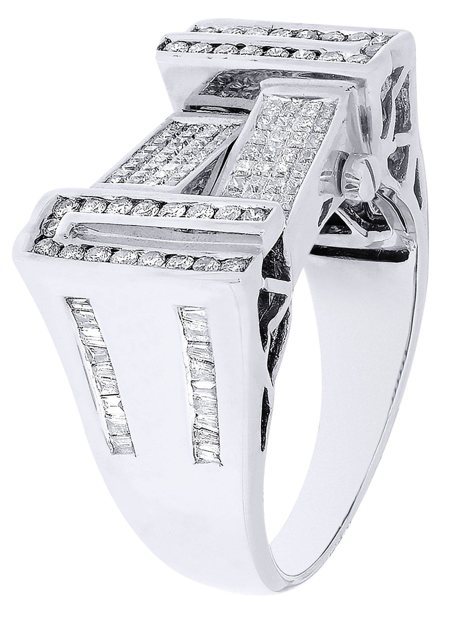White Gold Mens Diamond Ring| 1.22 Carats| 11.83 Grams - Image 2