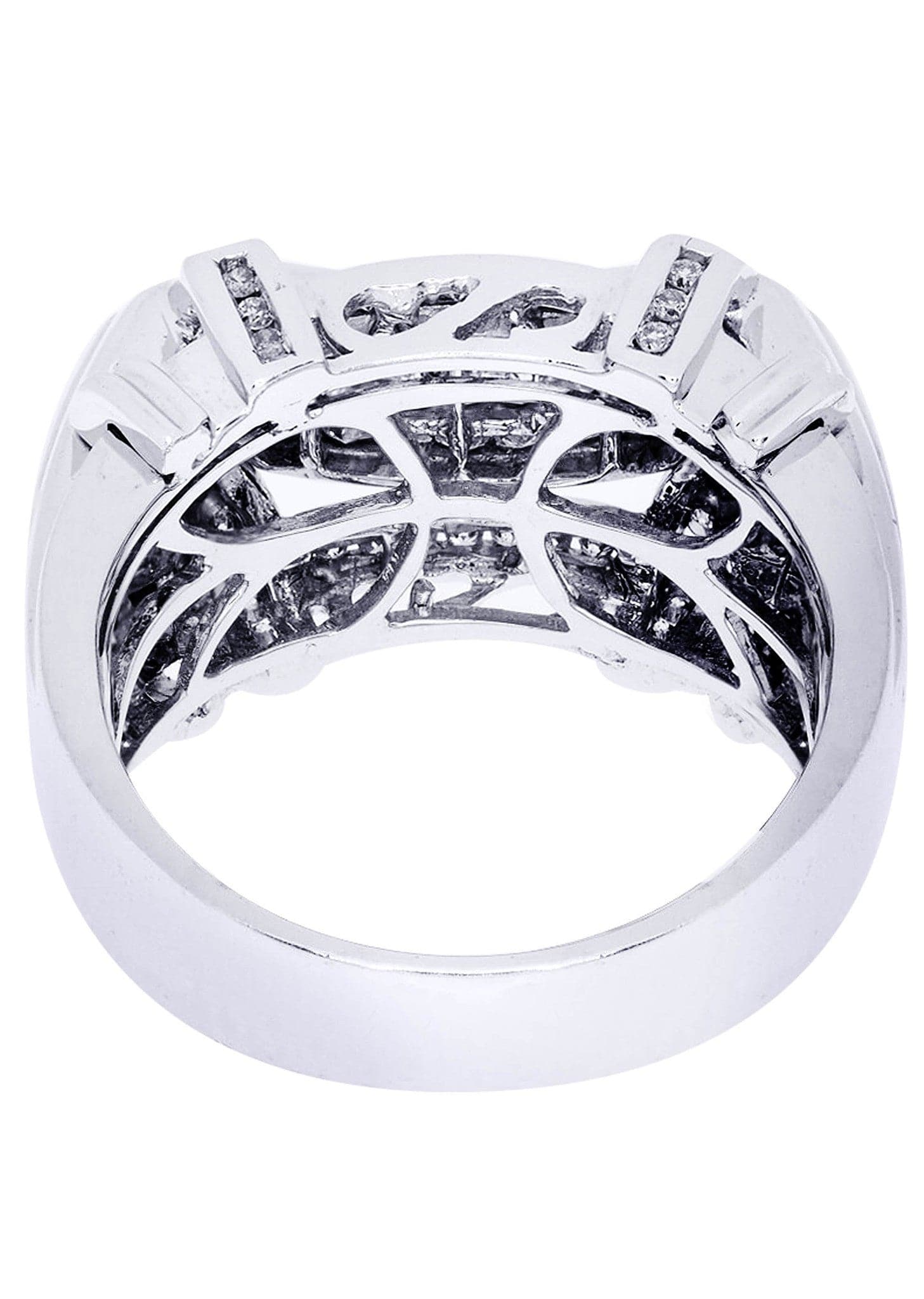 White Gold Mens Diamond Ring| 1.23 Carats| 14.28 Grams - Image 3