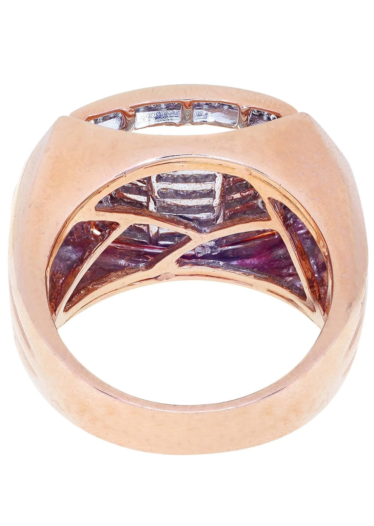 Rose Gold Mens Diamond Ring / Pinky Diamond Ring| 1.23 Carats - Image 3