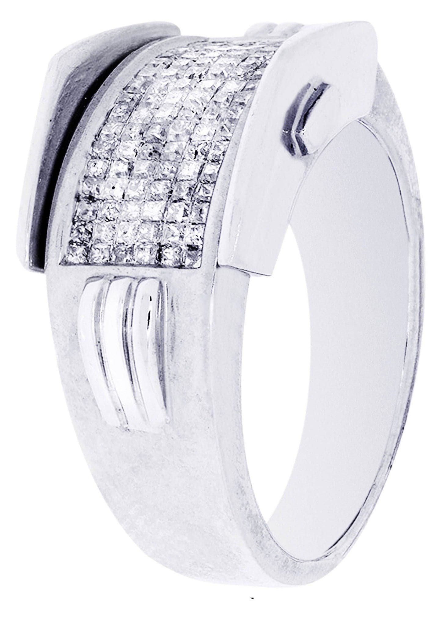 White Gold Mens Diamond Ring| 1.25 Carats| 9.94 Grams - Image 2