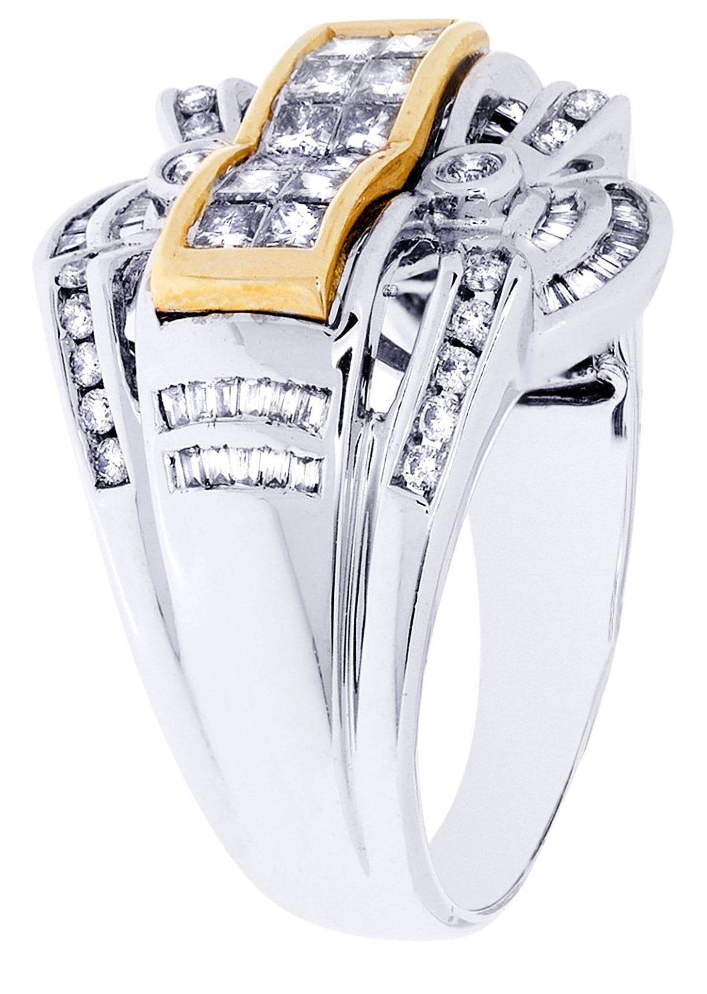 White Gold Mens Diamond Ring| 1.26 Carats| 10.15 Grams - Image 2