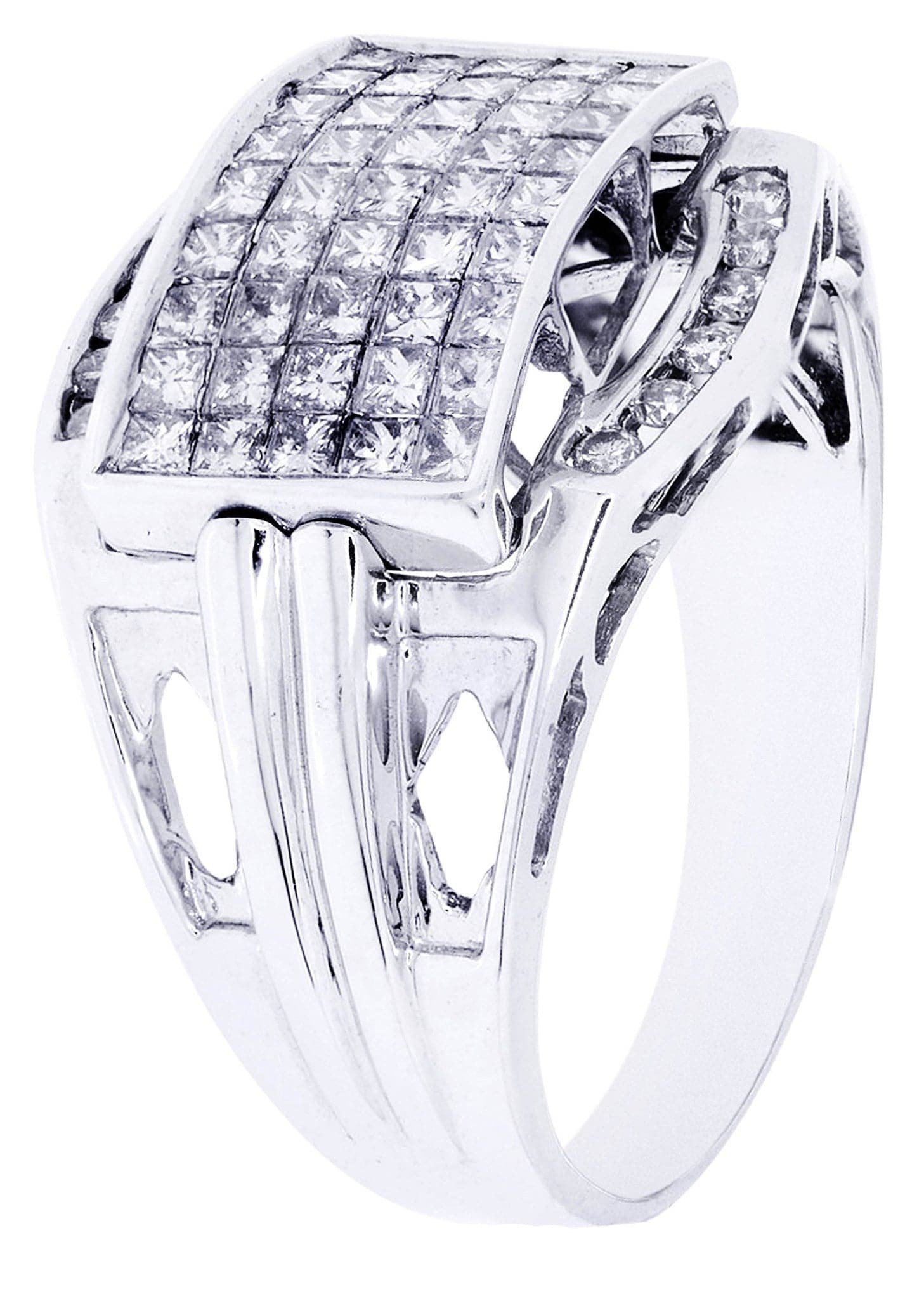 White Gold Mens Diamond Ring| 1.27 Carats| 7.71 Grams - Image 2