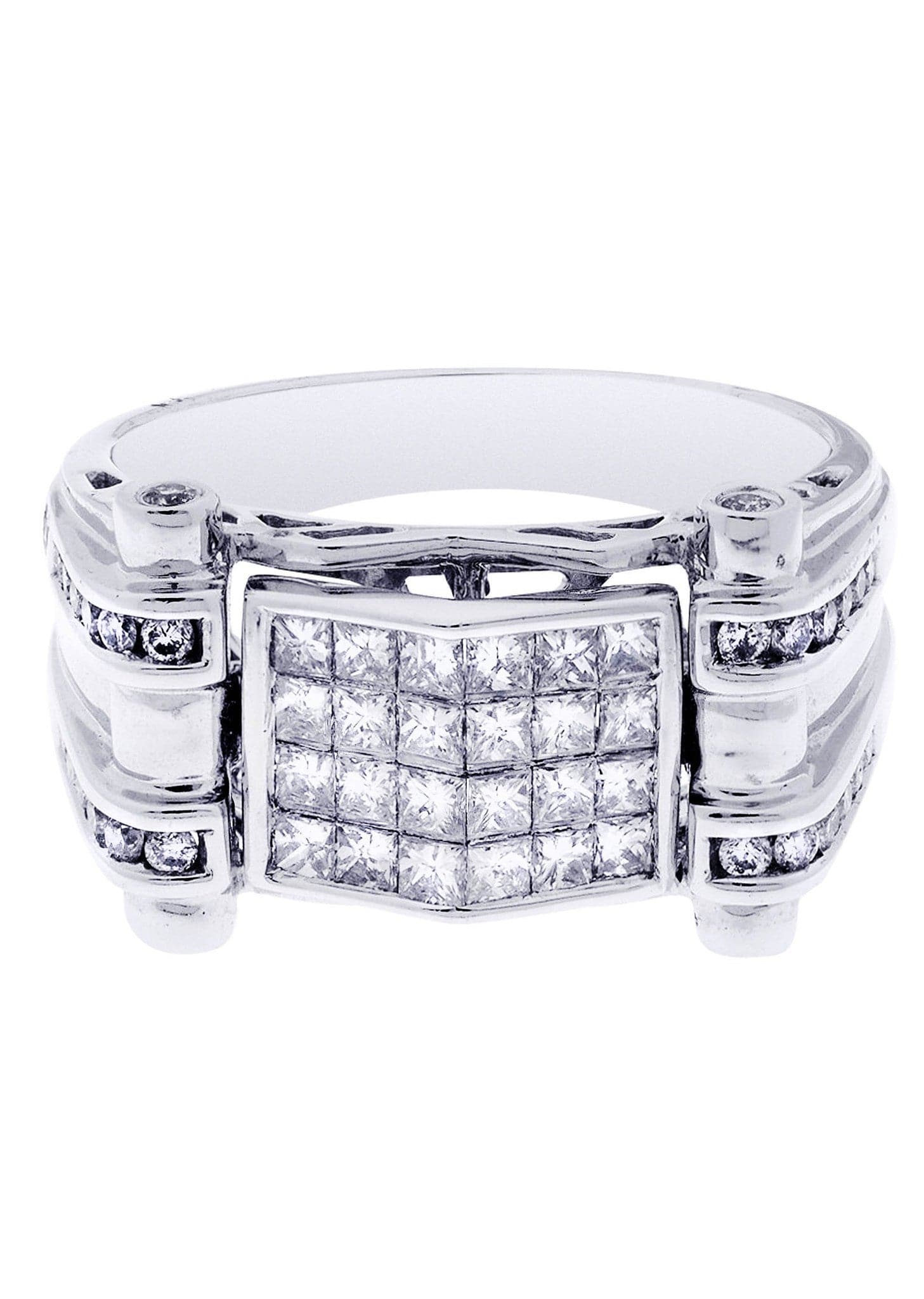 White Gold Mens Diamond Ring| 1.29 Carats| 9.52 Grams