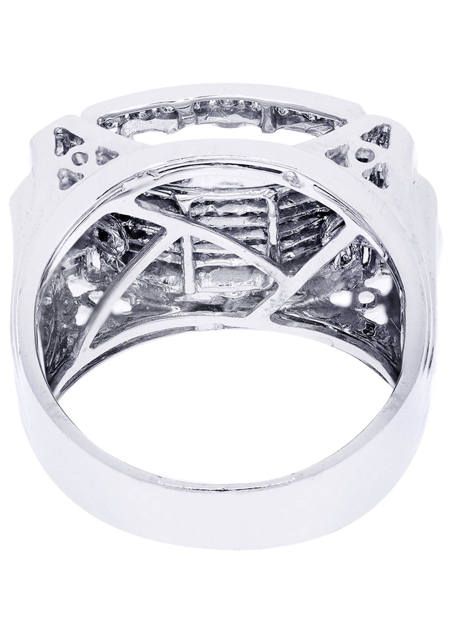 White Gold Mens Diamond Ring| 1.32 Carats| 14.43 Grams - Image 3