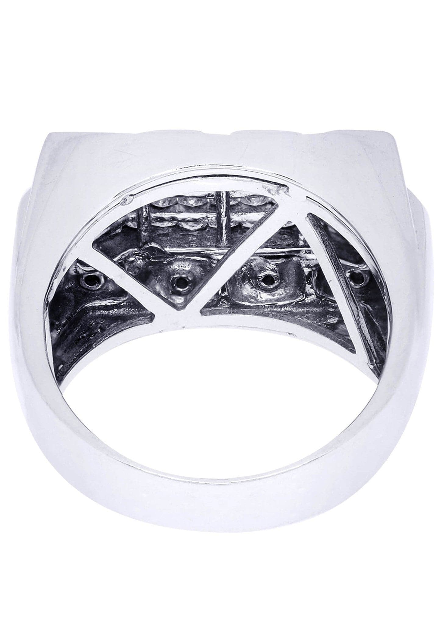 White Gold Mens Diamond Ring| 1.33 Carats| 13.87 Grams - Image 3