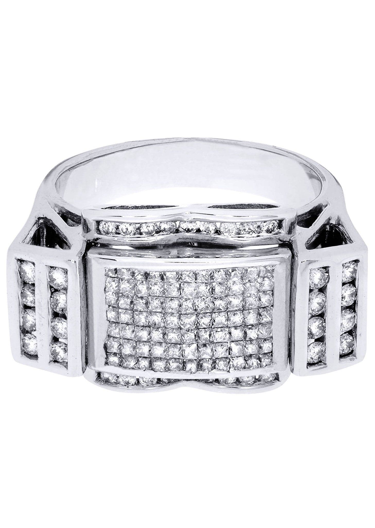 White Gold Mens Diamond Ring| 1.39 Carats| 11.66 Grams