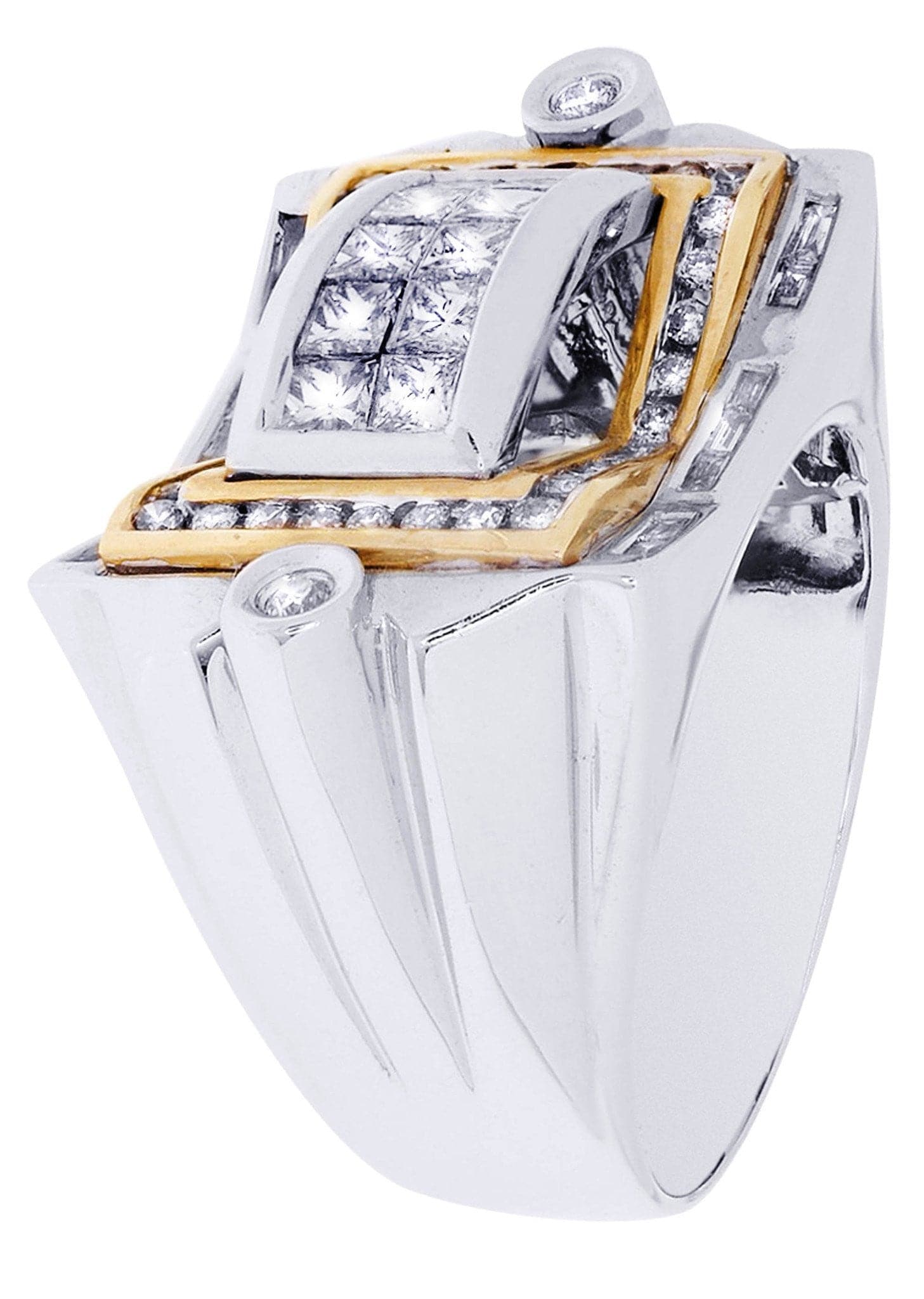 White Gold Mens Diamond Ring| 1.44 Carats| 14.01 Grams - Image 2