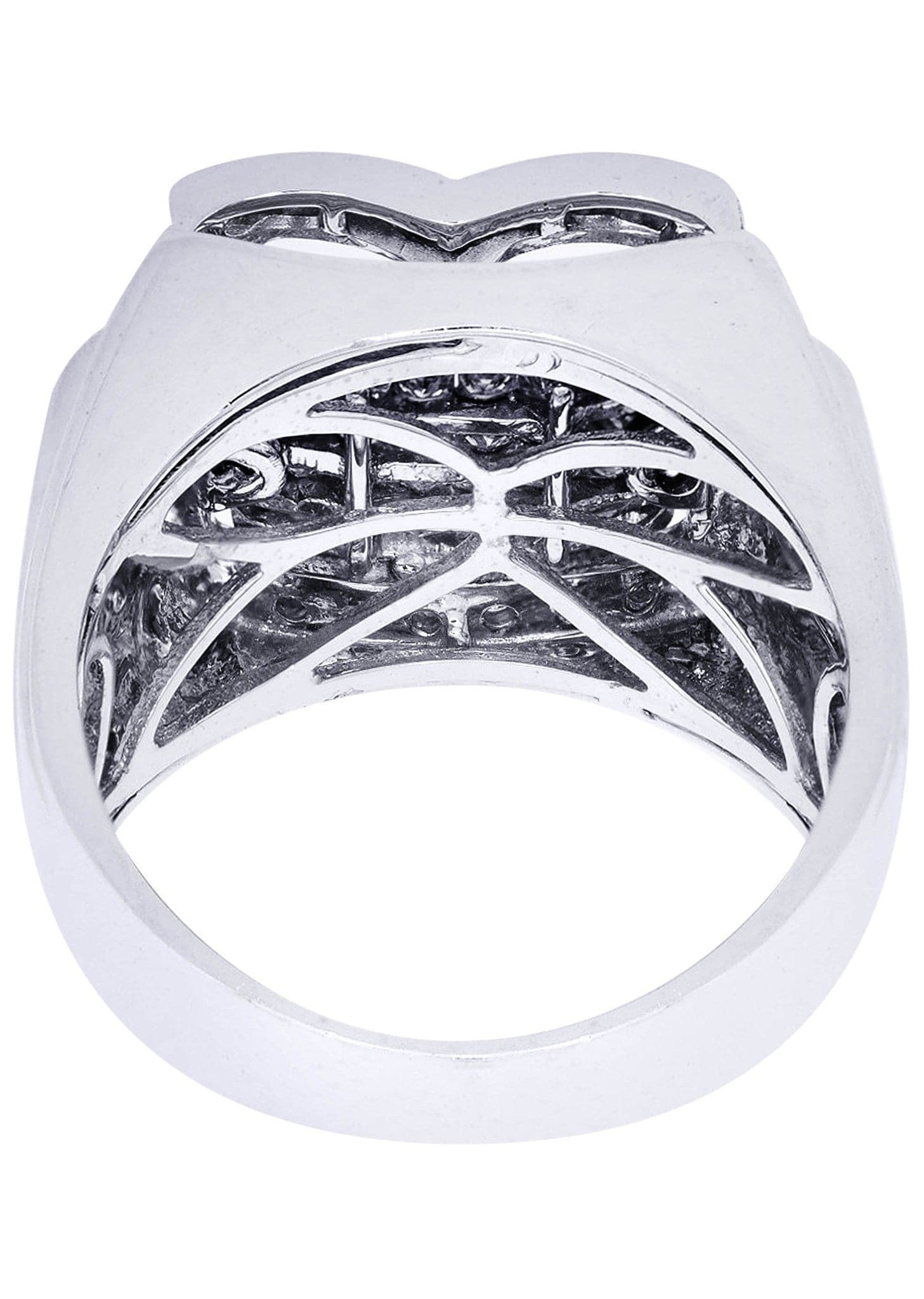 White Gold Mens Diamond Ring| 1.44 Carats| 14.73 Grams - Image 3