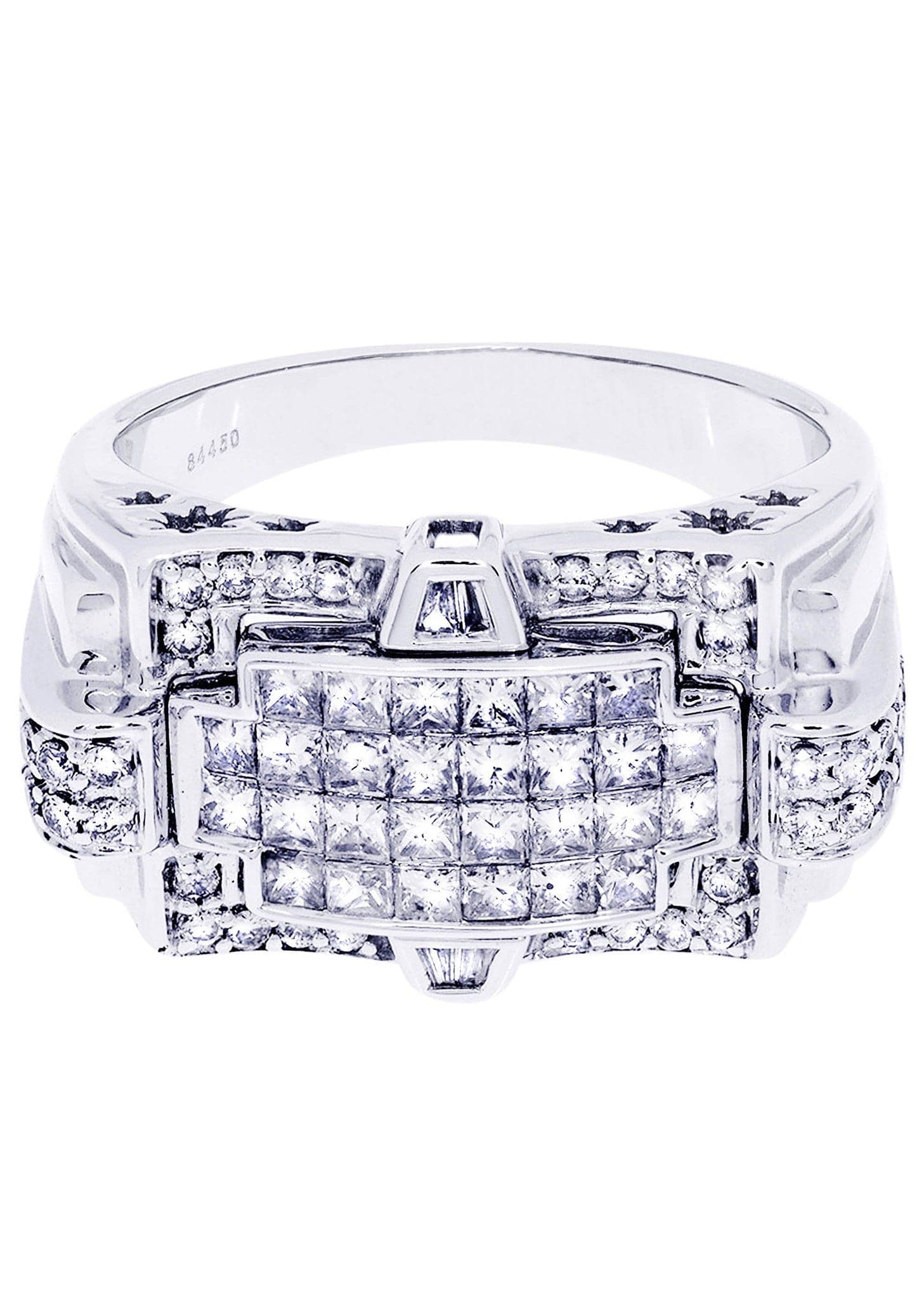 White Gold Mens Diamond Ring| 1.49 Carats| 10.81 Grams