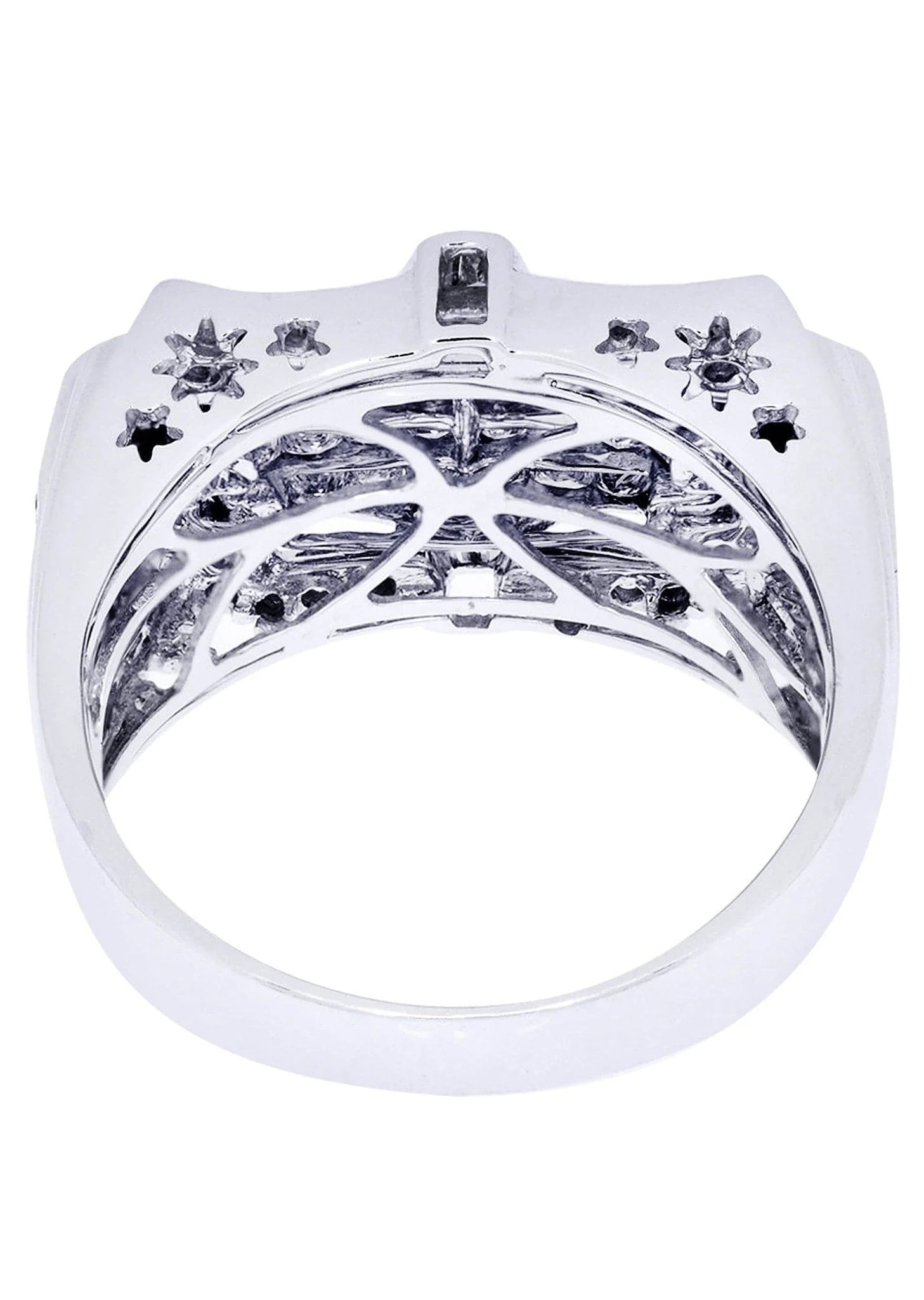 White Gold Mens Diamond Ring| 1.49 Carats| 10.81 Grams - Image 3