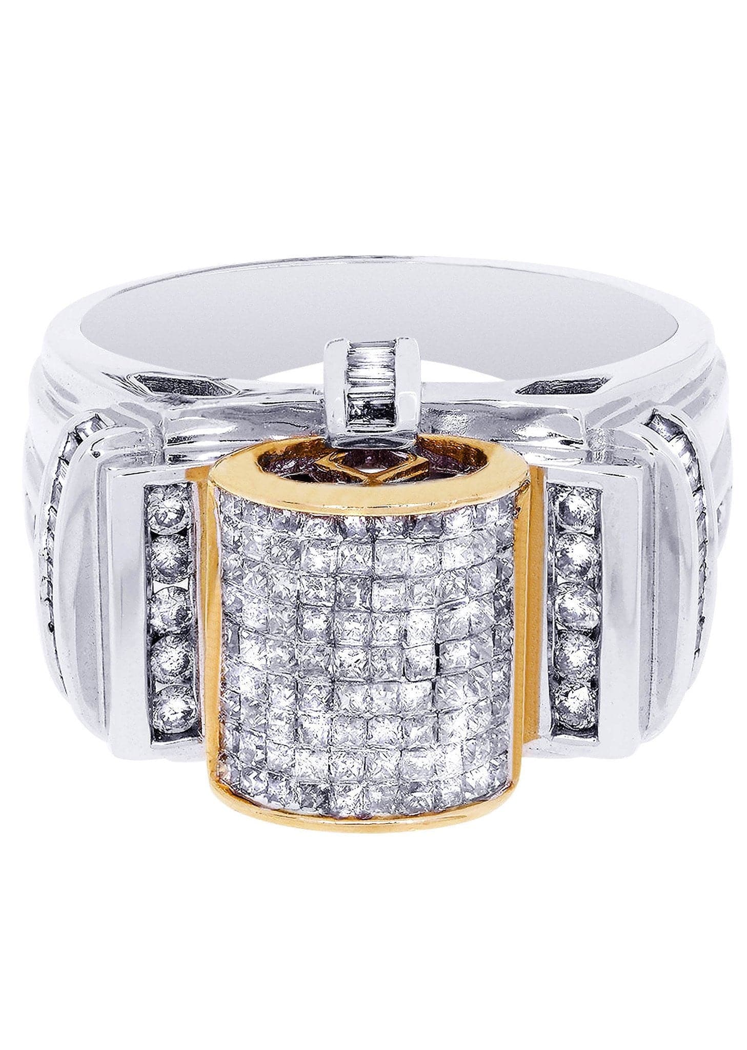 White Gold Mens Diamond Ring| 1.56 Carats| 12.32 Grams