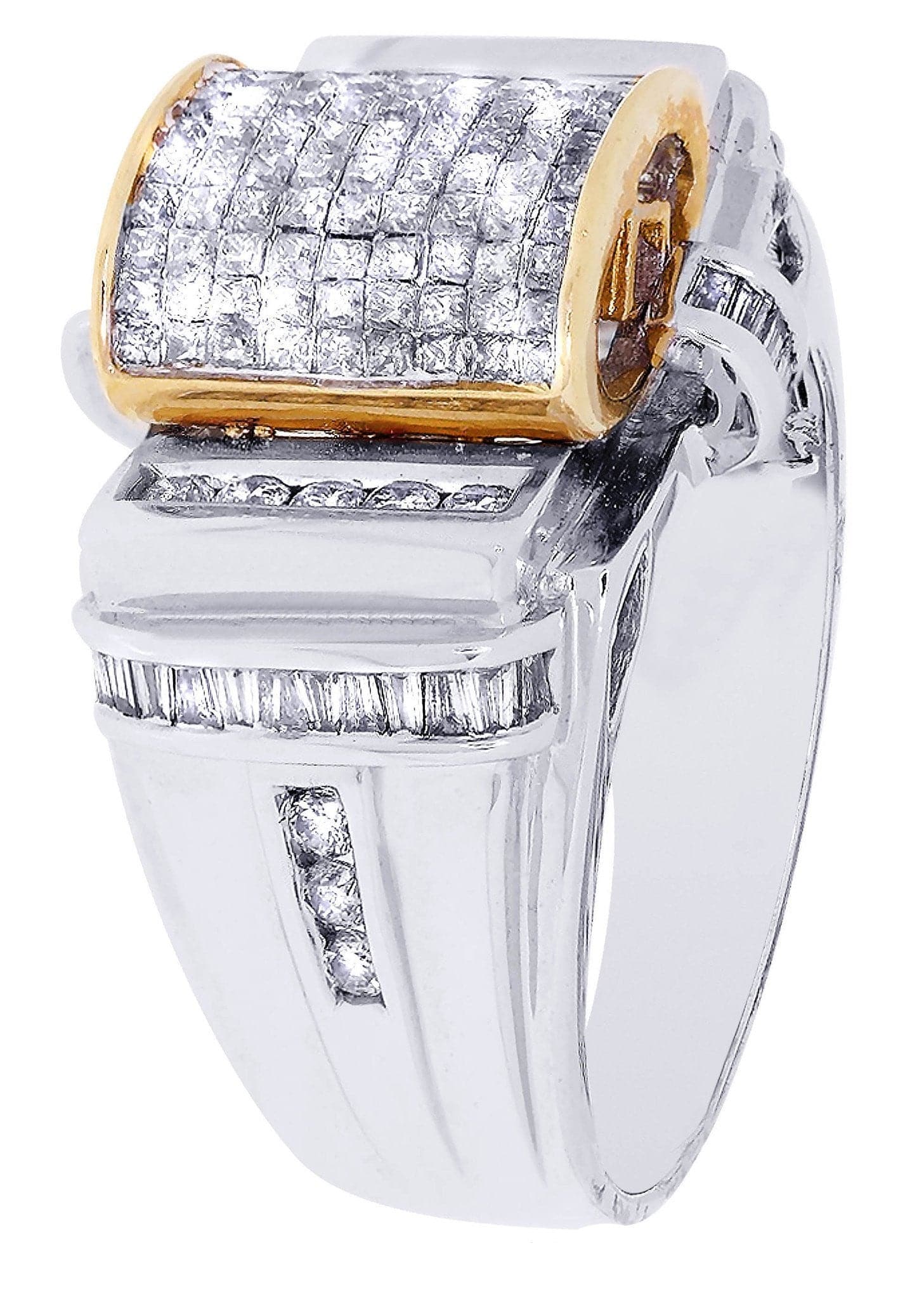 White Gold Mens Diamond Ring| 1.56 Carats| 12.32 Grams - Image 2