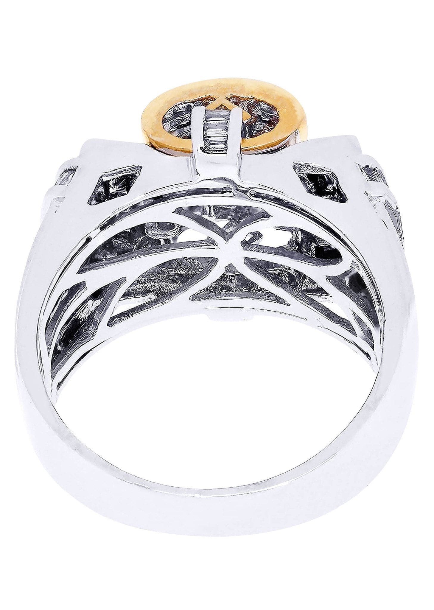 White Gold Mens Diamond Ring| 1.56 Carats| 12.32 Grams - Image 3