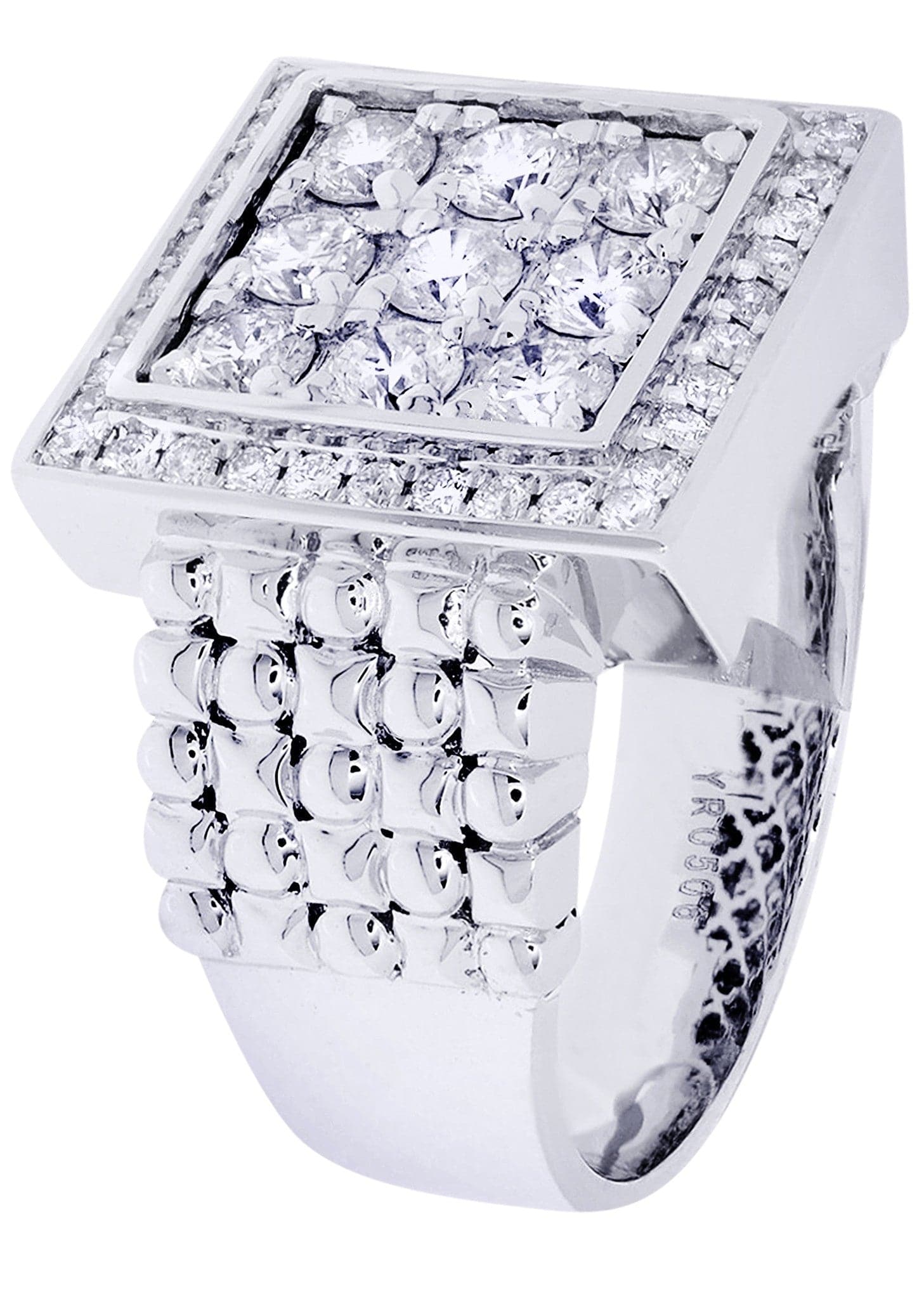 White Gold Mens Diamond Ring| 1.64 Carats| 15.17 Grams - Image 2
