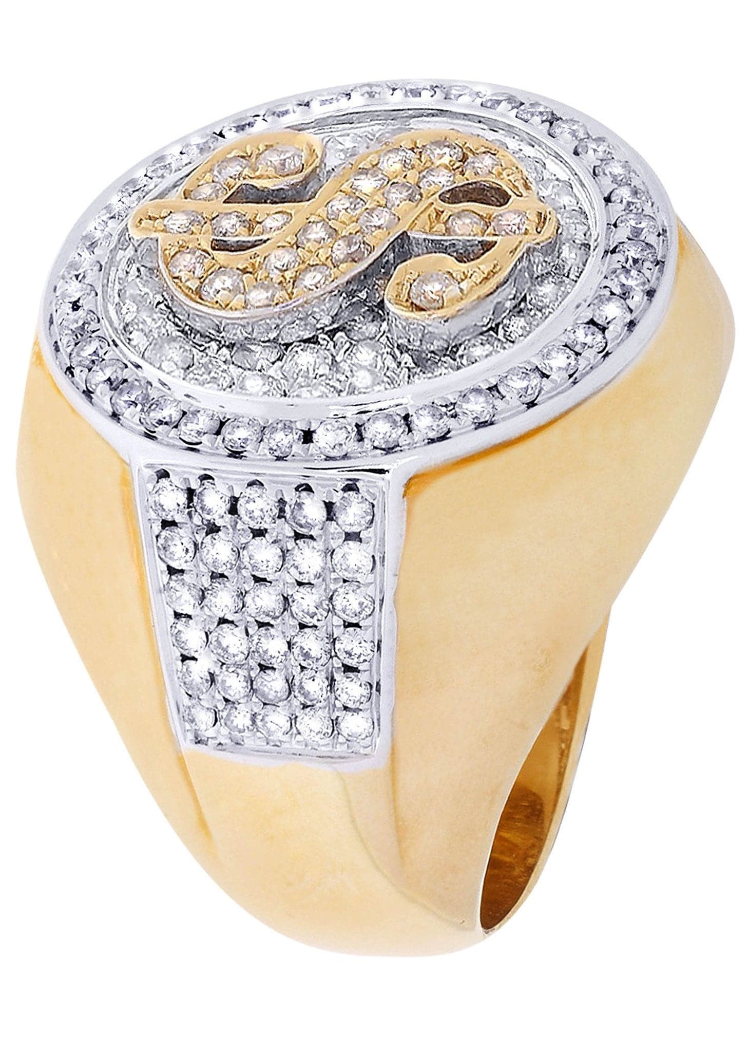 Money Sign Mens Diamond Ring / Pinky Diamond Ring| 1.78 Carats - Image 2