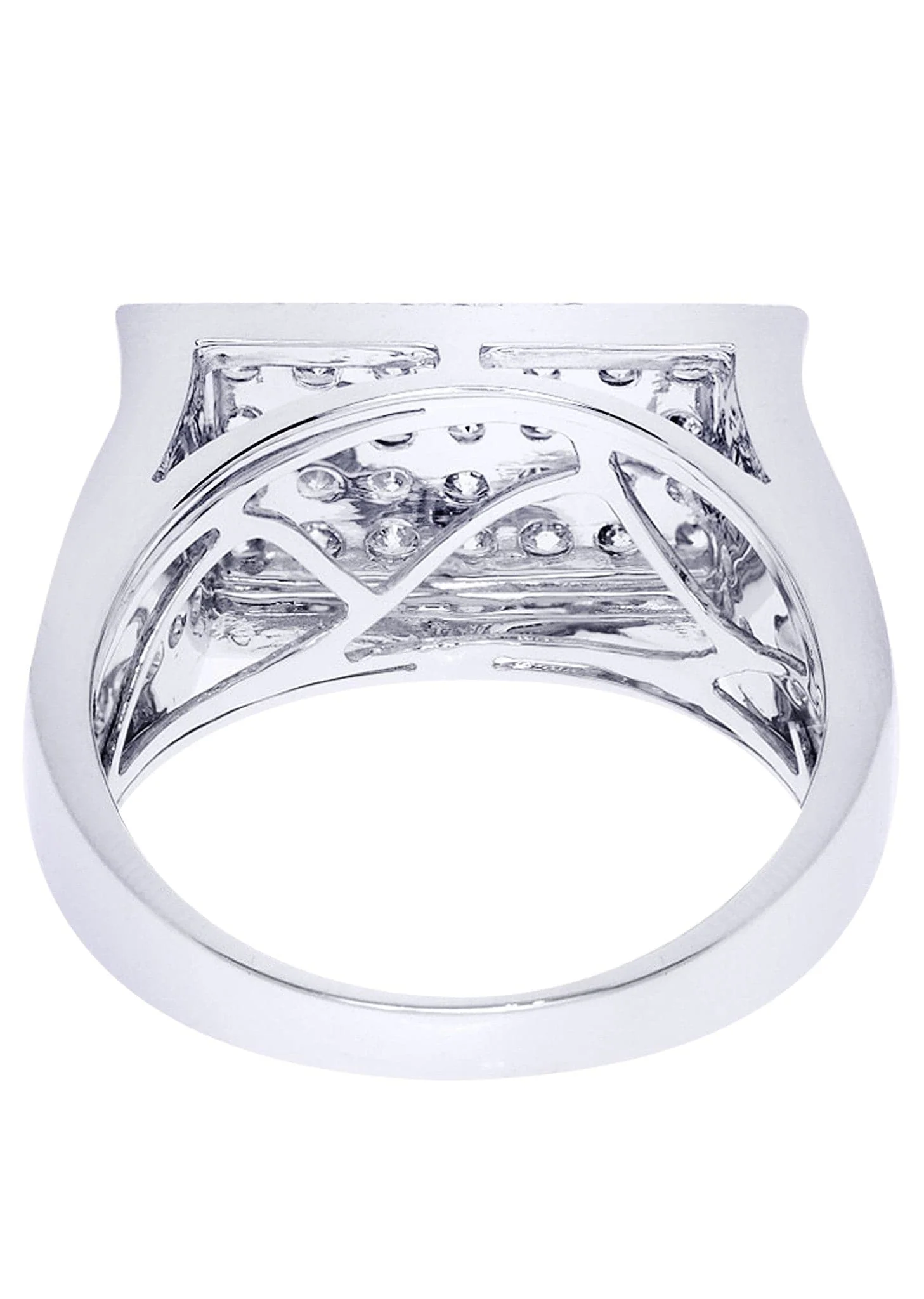 White Gold Mens Diamond Ring| 1.87 Carats| 10.36 Grams - Image 3