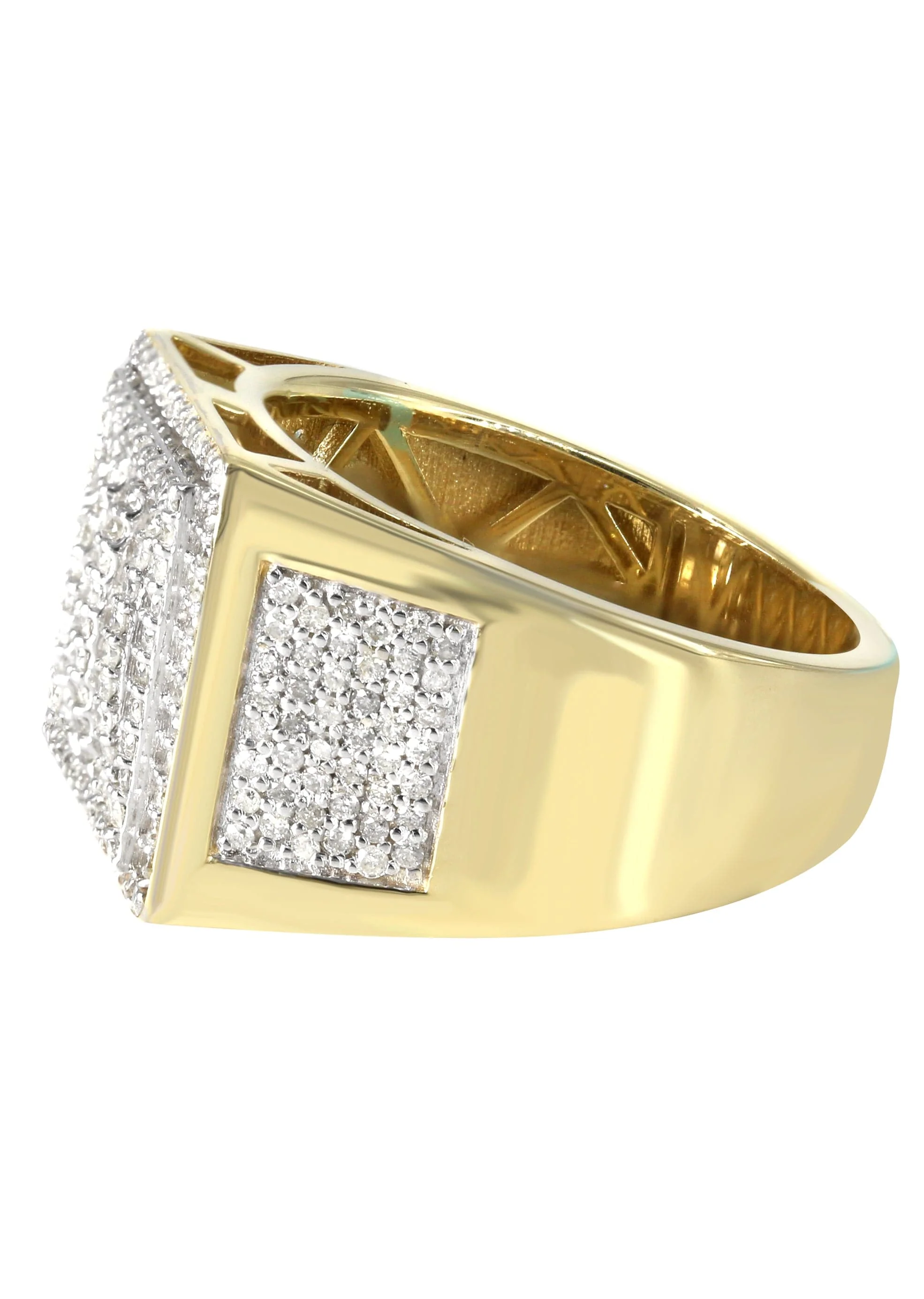 Mens Baguette Diamond Pinky Ring  | 1.53 Carats | 10.3 Grams - Image 2