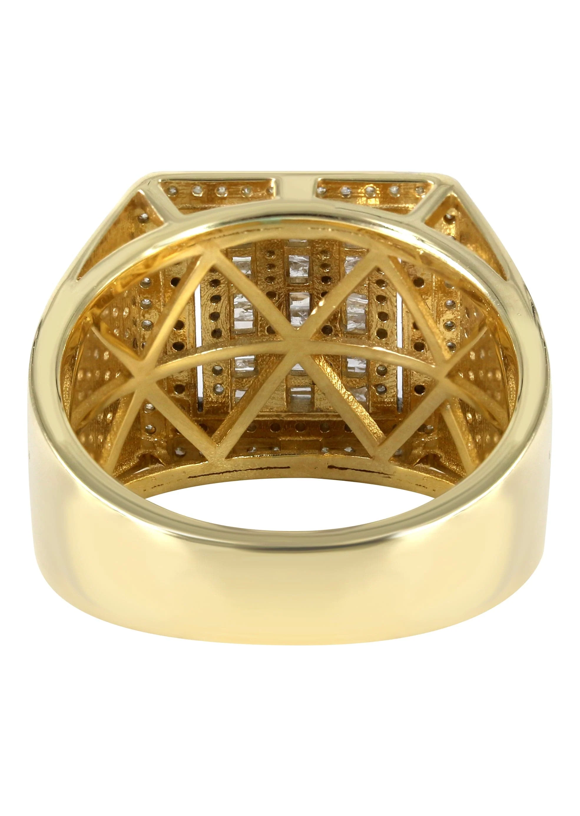 Mens Baguette Diamond Pinky Ring  | 1.53 Carats | 10.3 Grams - Image 3