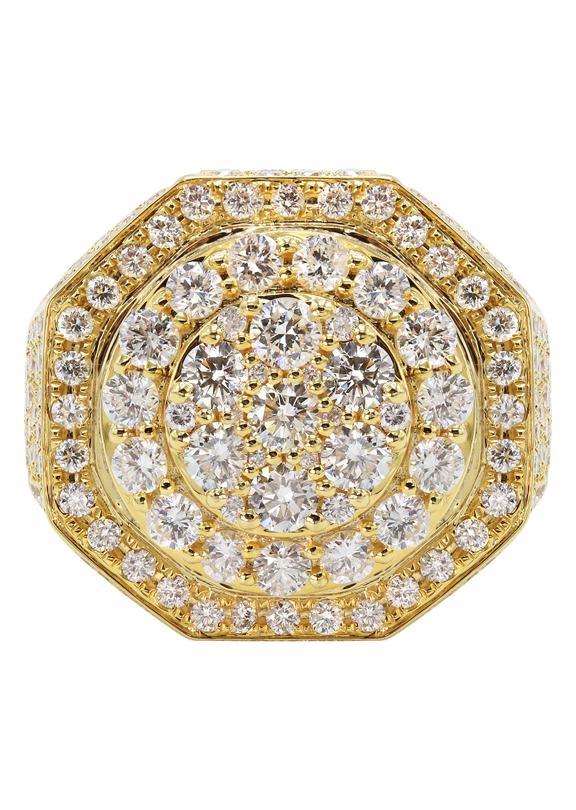 Mens Diamond Ring | 5.92 Carats | 17.72 Grams