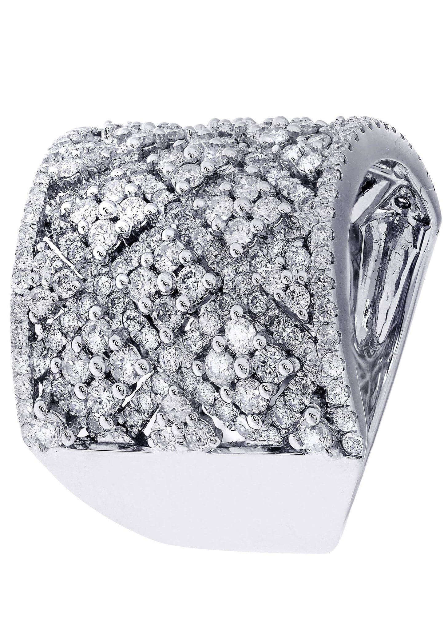 White Gold Mens Diamond Ring| 2.71 Carats| 13.7 Grams - Image 2
