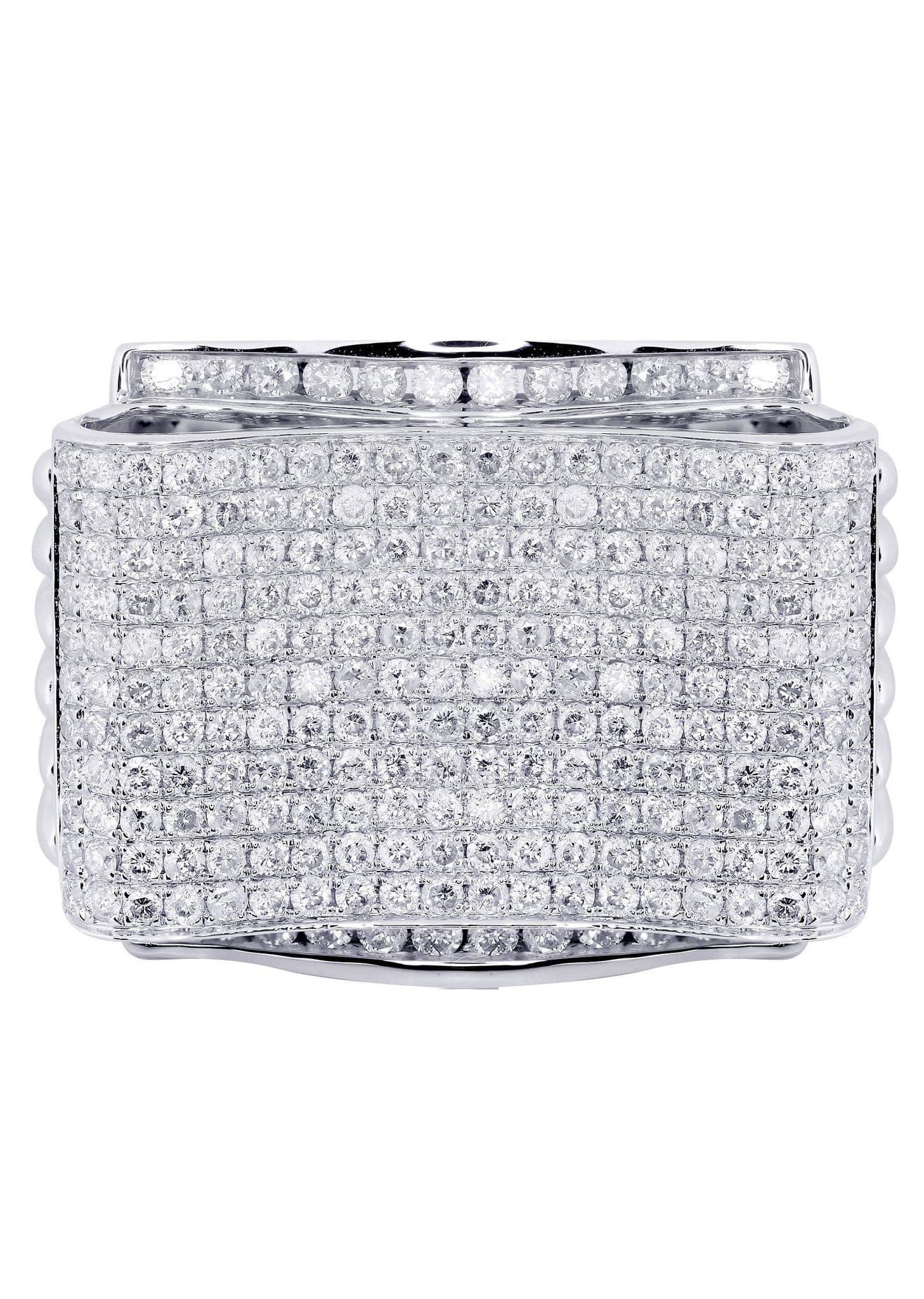 White Gold Mens Diamond Ring| 3.1 Carats| 18.39 Grams