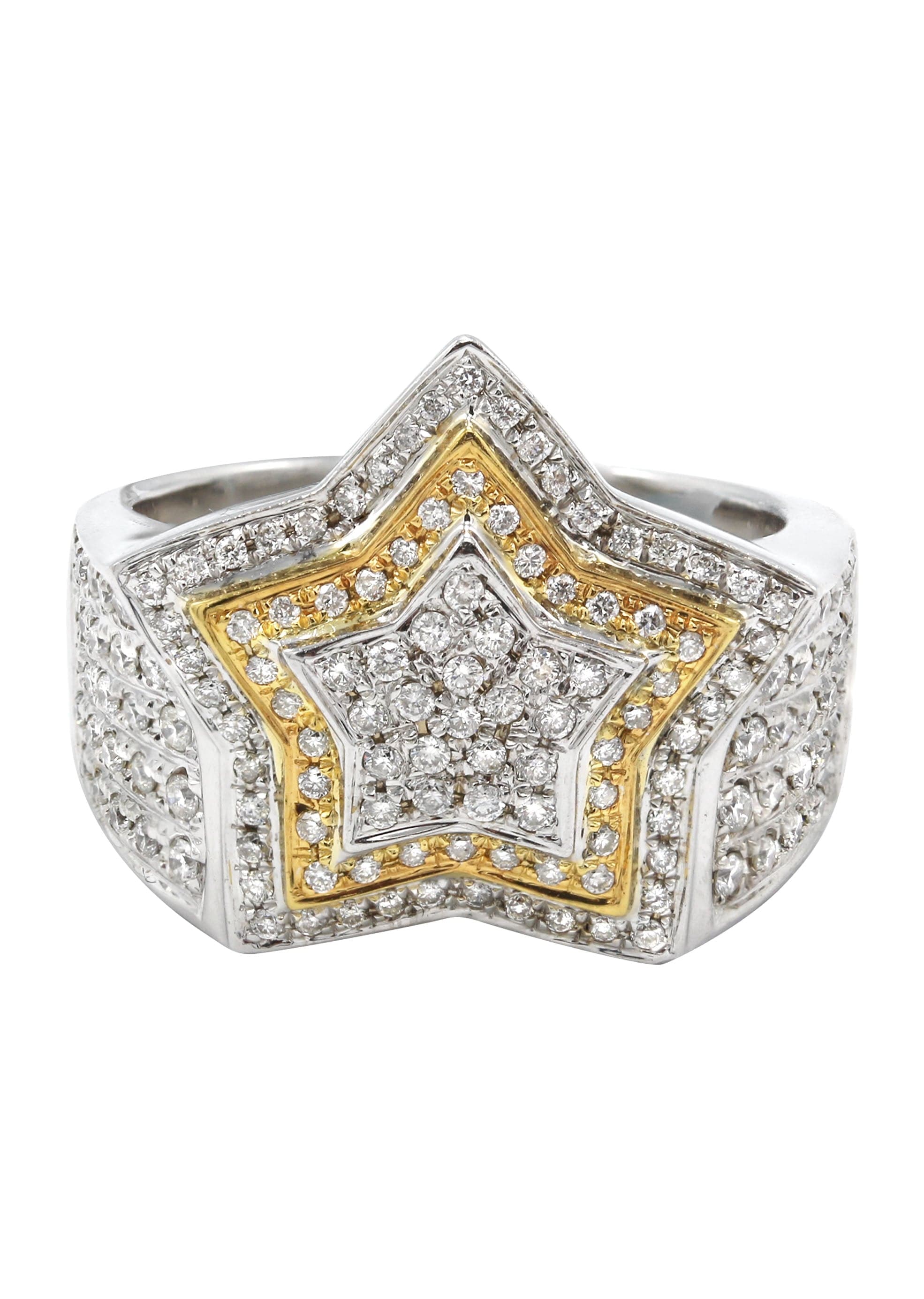 Mens Diamond Ring | 0.9 Carats | 14.61 Grams