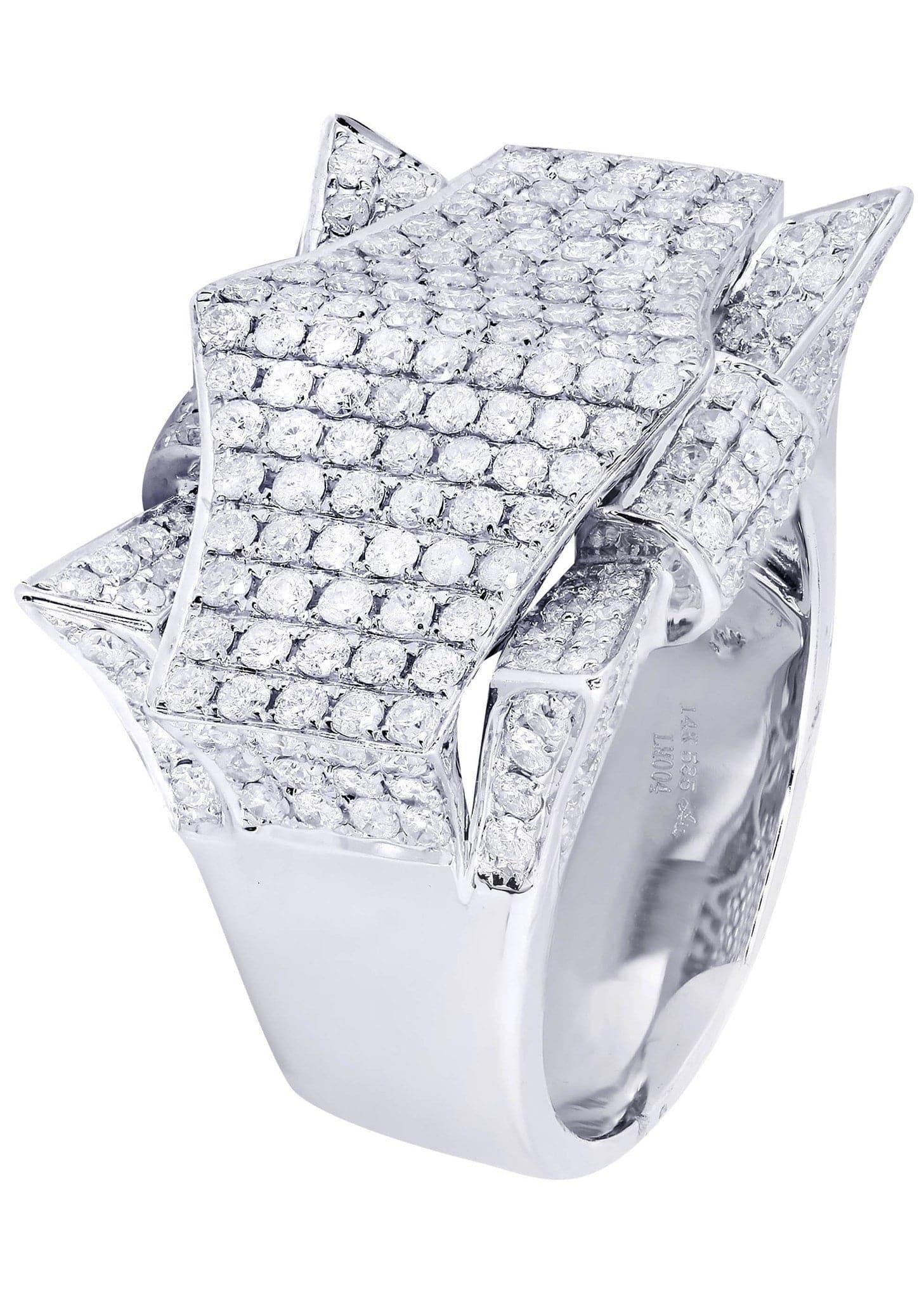 White Gold Mens Diamond Ring| 3.54 Carats| 15.64 Grams - Image 2