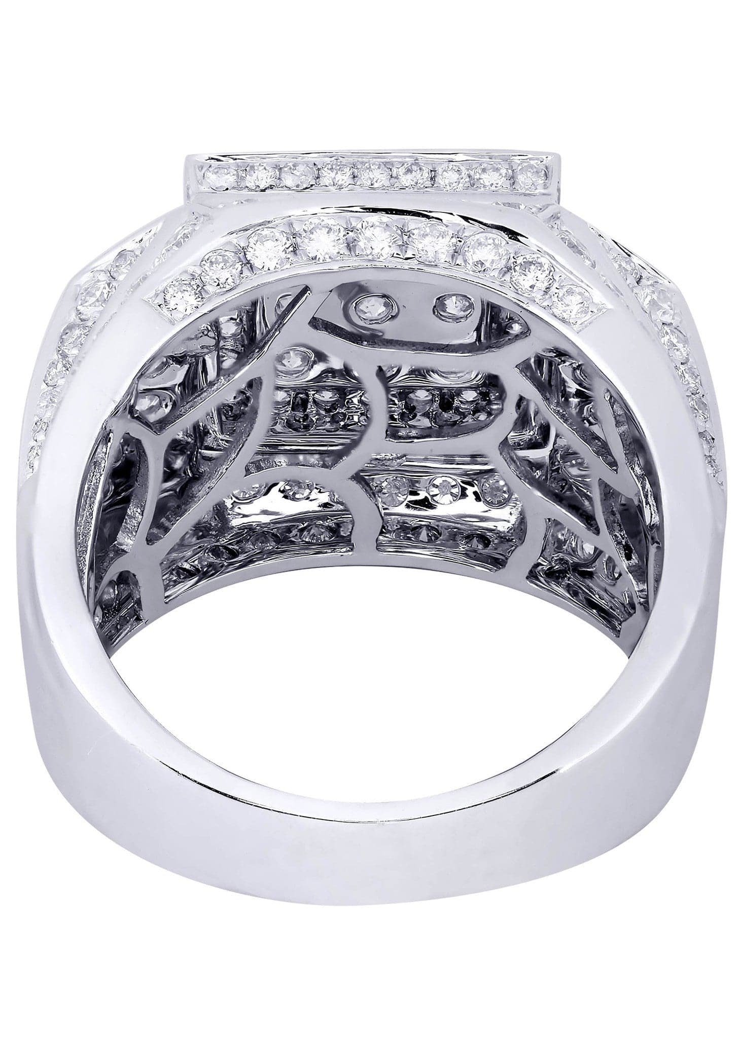 White Gold Mens Diamond Ring| 3.58 Carats| 14.21 Grams - Image 3