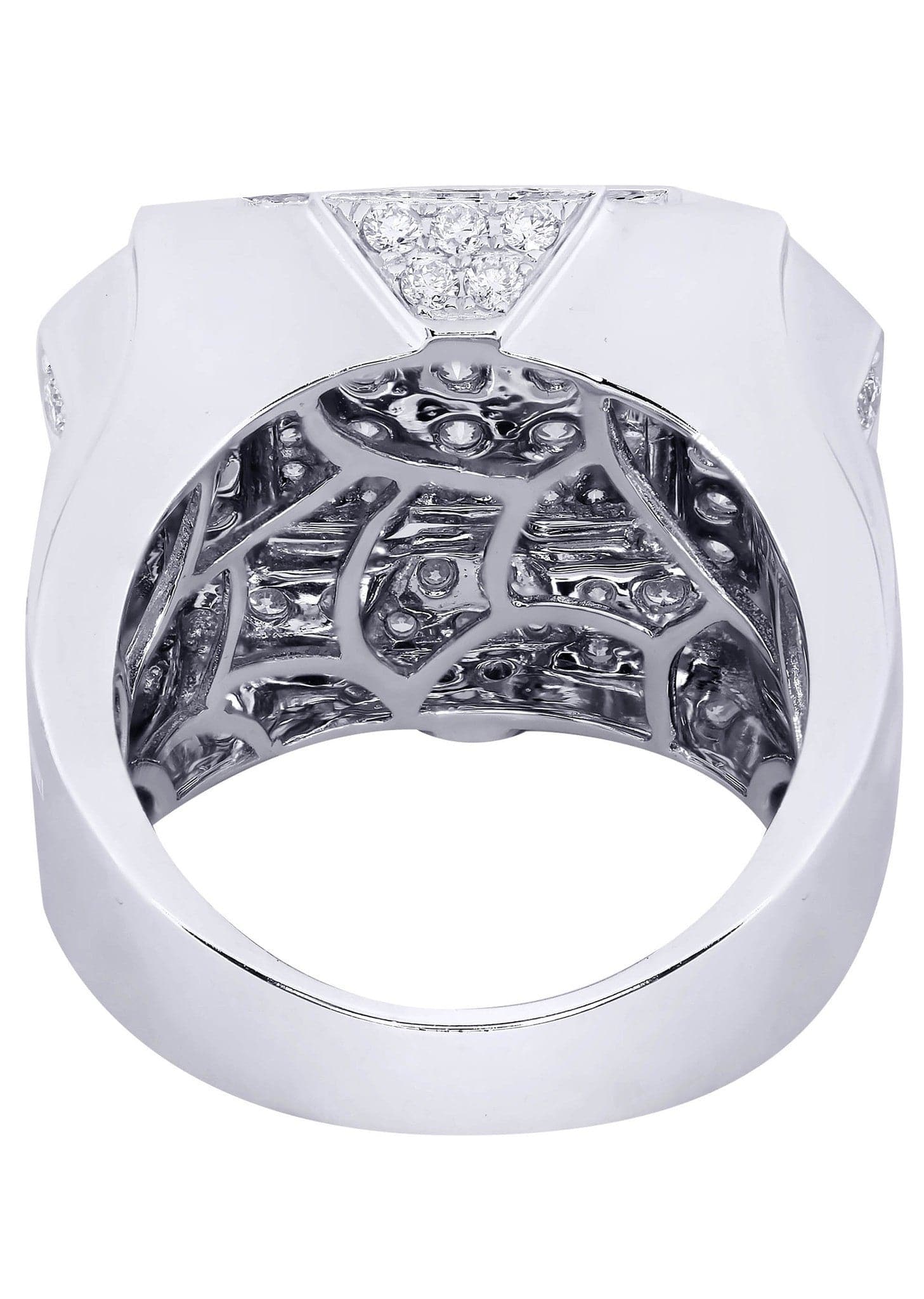 White Gold Mens Diamond Ring| 3.59 Carats| 20.09 Grams - Image 3