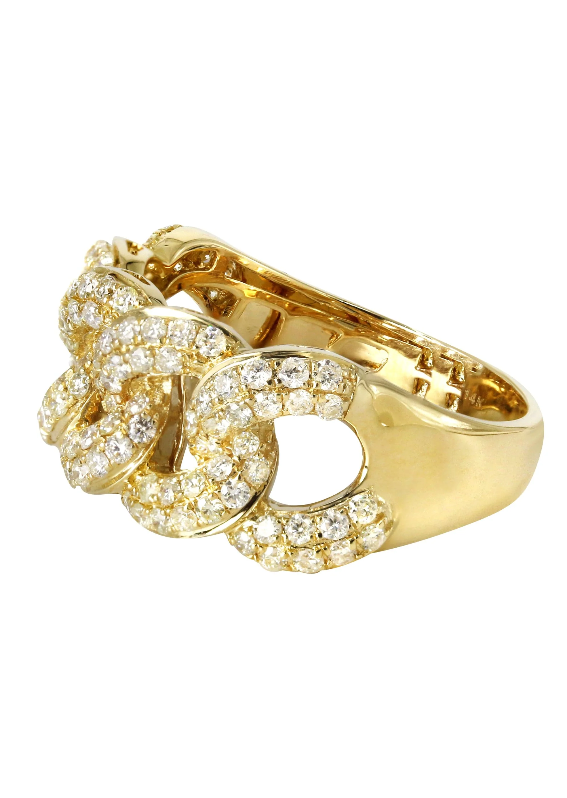 Mens Miami Cuban Diamond Pinky Ring  | 1.8 Carats | 6 Grams - Image 2