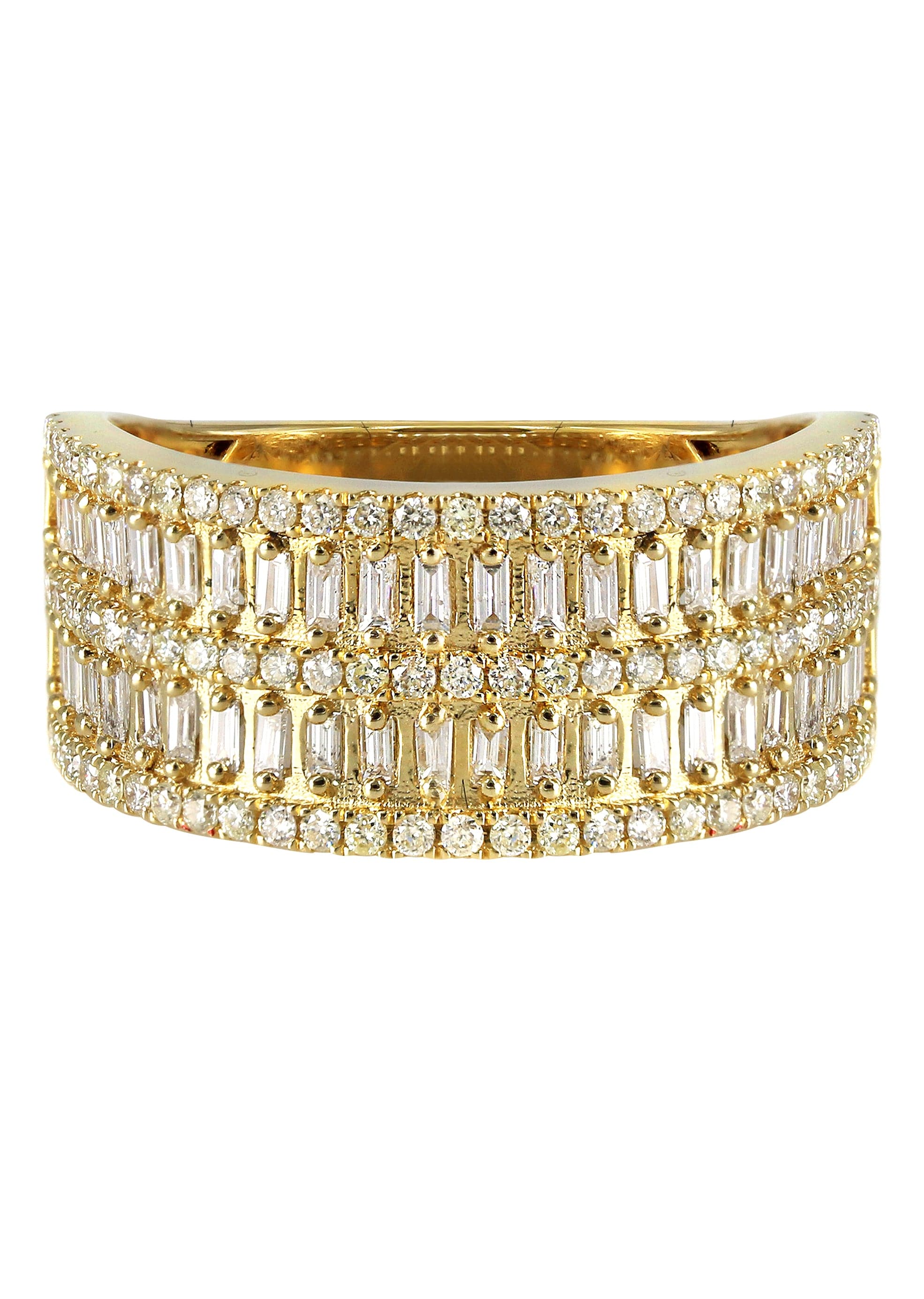 Mens Baguette Diamond Pinky Ring  | 1.46 Carats | 5.2 Grams