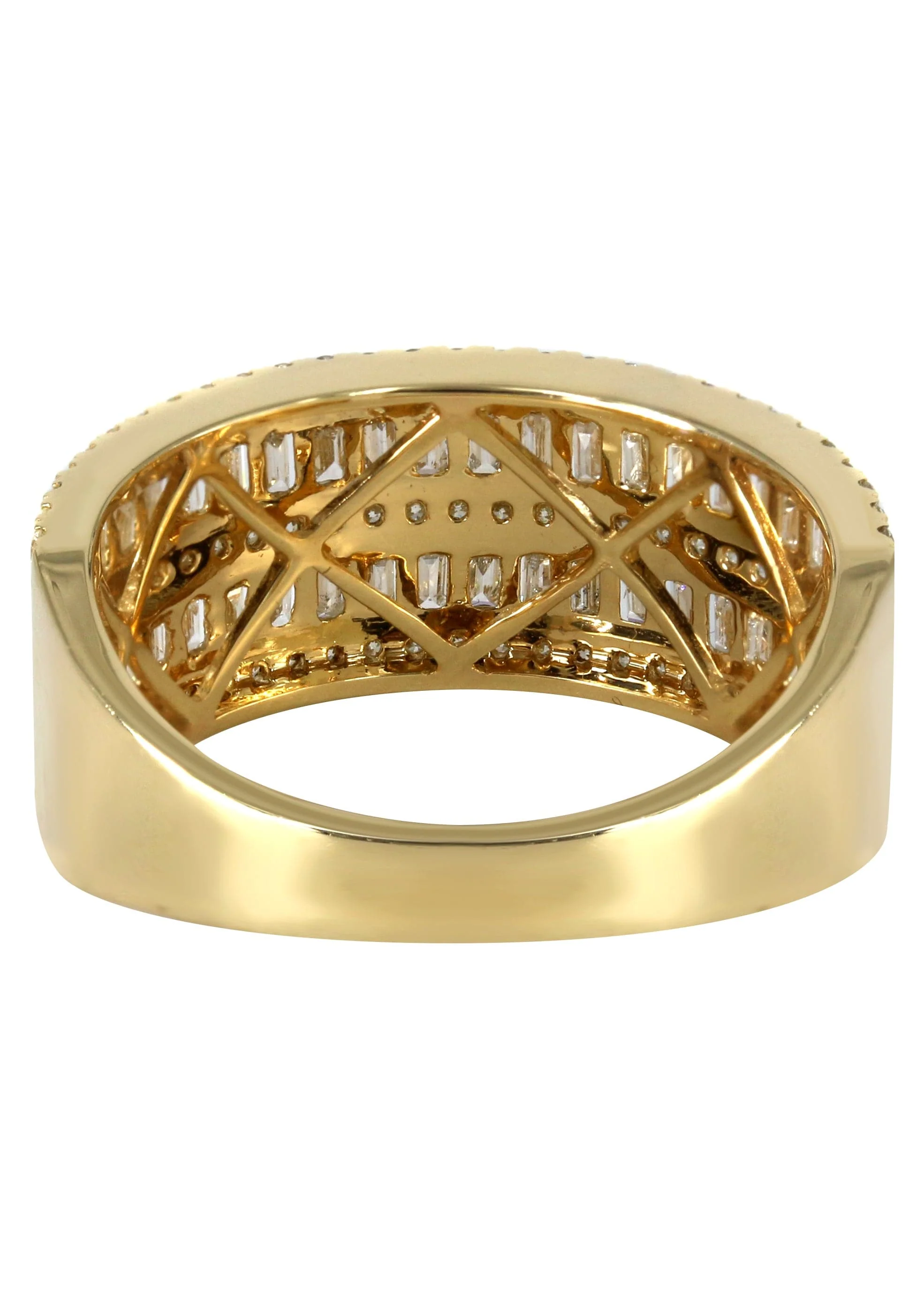Mens Baguette Diamond Pinky Ring  | 1.46 Carats | 5.2 Grams - Image 3