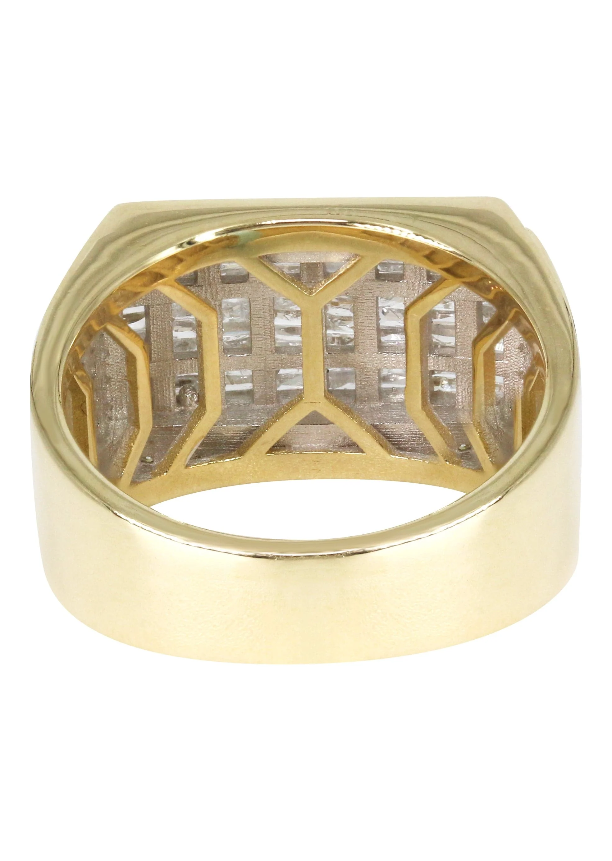 Mens Baguette  Diamond Ring | 1.25 Carats | 9.9 Grams - Image 3