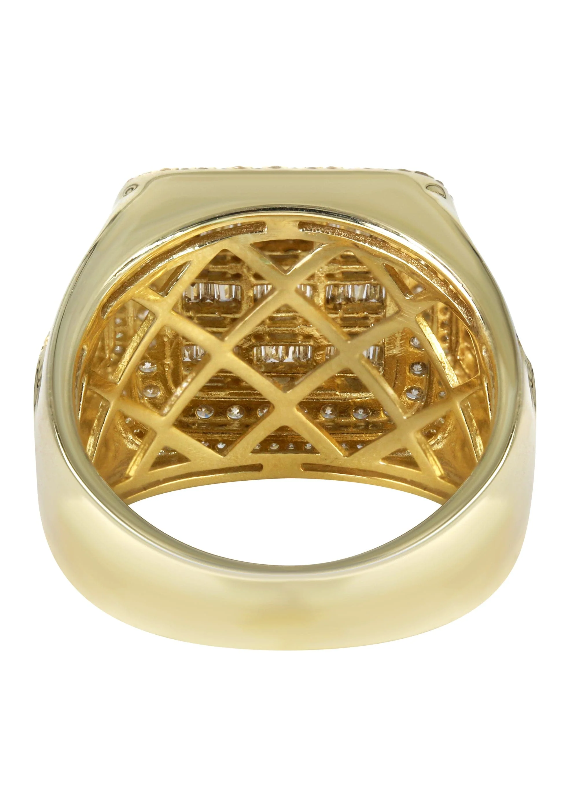 Mens Baguette Diamond Pinky Ring  | 1.75 Carats | 10.7 Grams - Image 3