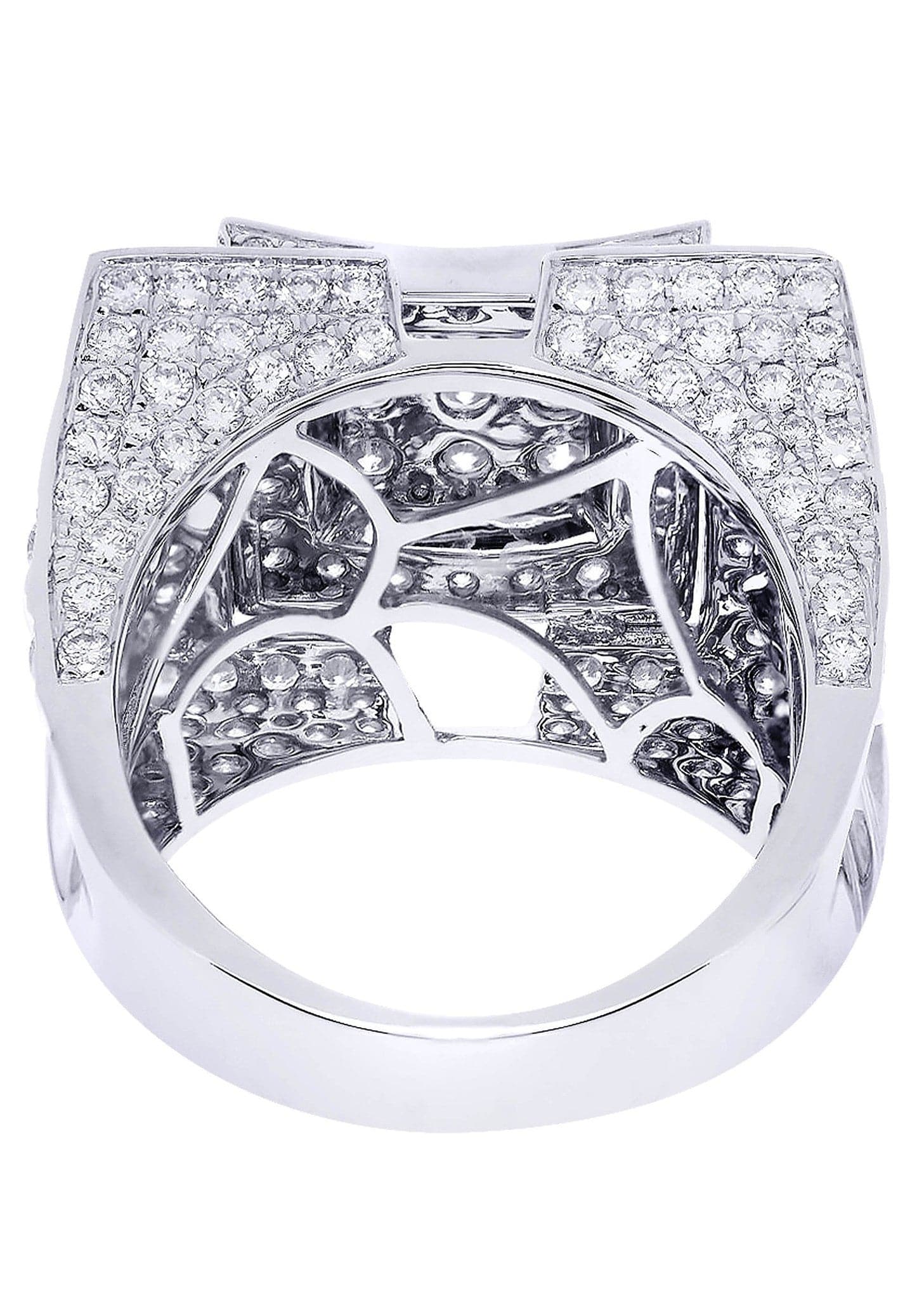 White Gold Mens Diamond Ring| 5.28 Carats| 18.15 Grams - Image 3