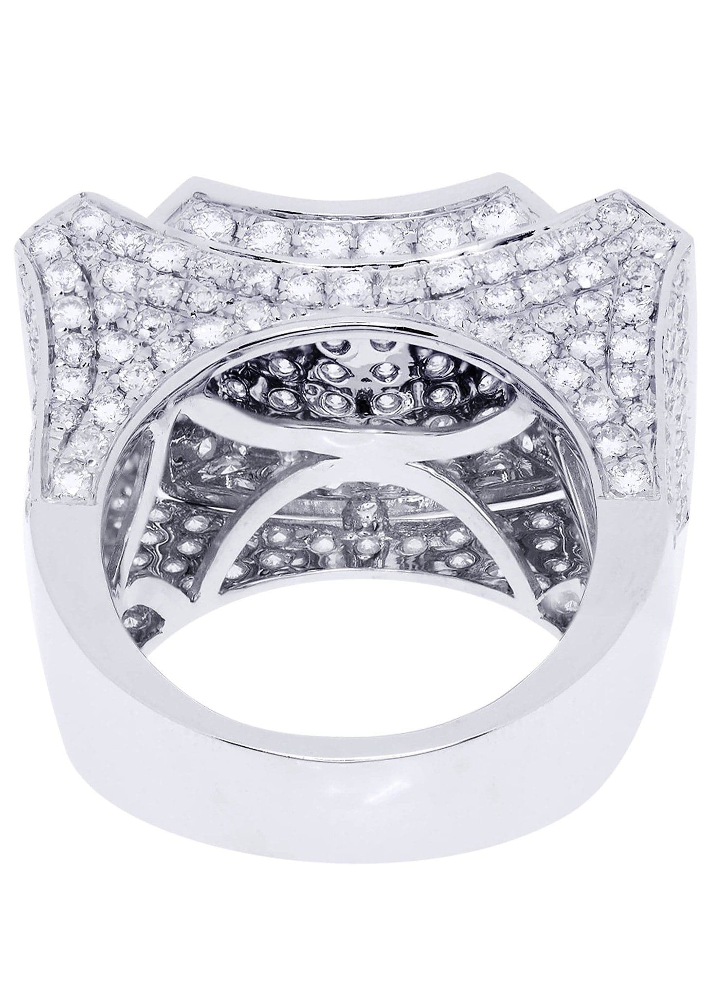 White Gold Mens Diamond Ring| 6.23 Carats| 19.98 Grams - Image 3