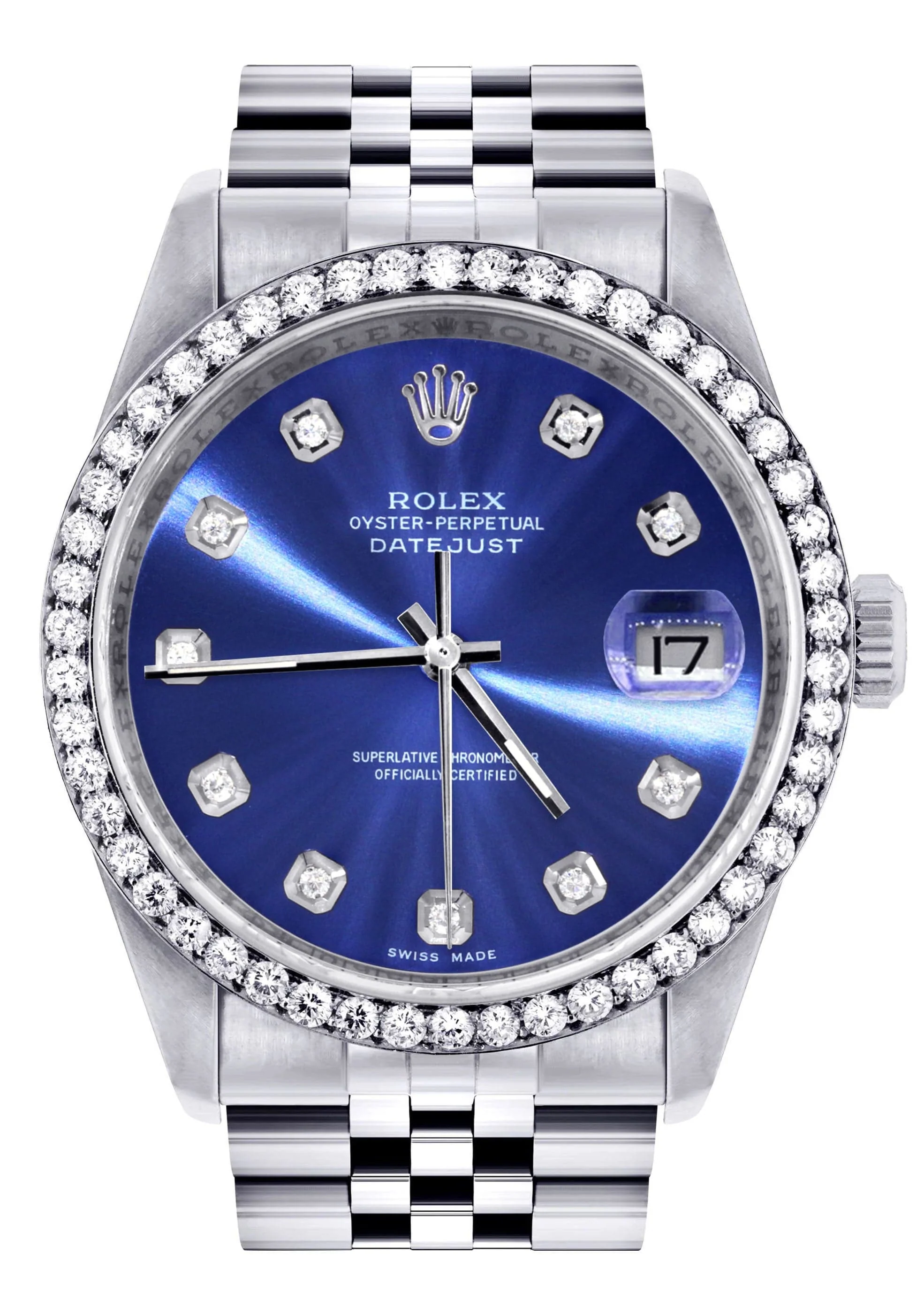 Mens Rolex Datejust Watch 16200 | 36Mm | Blue Dial | Jubilee Band