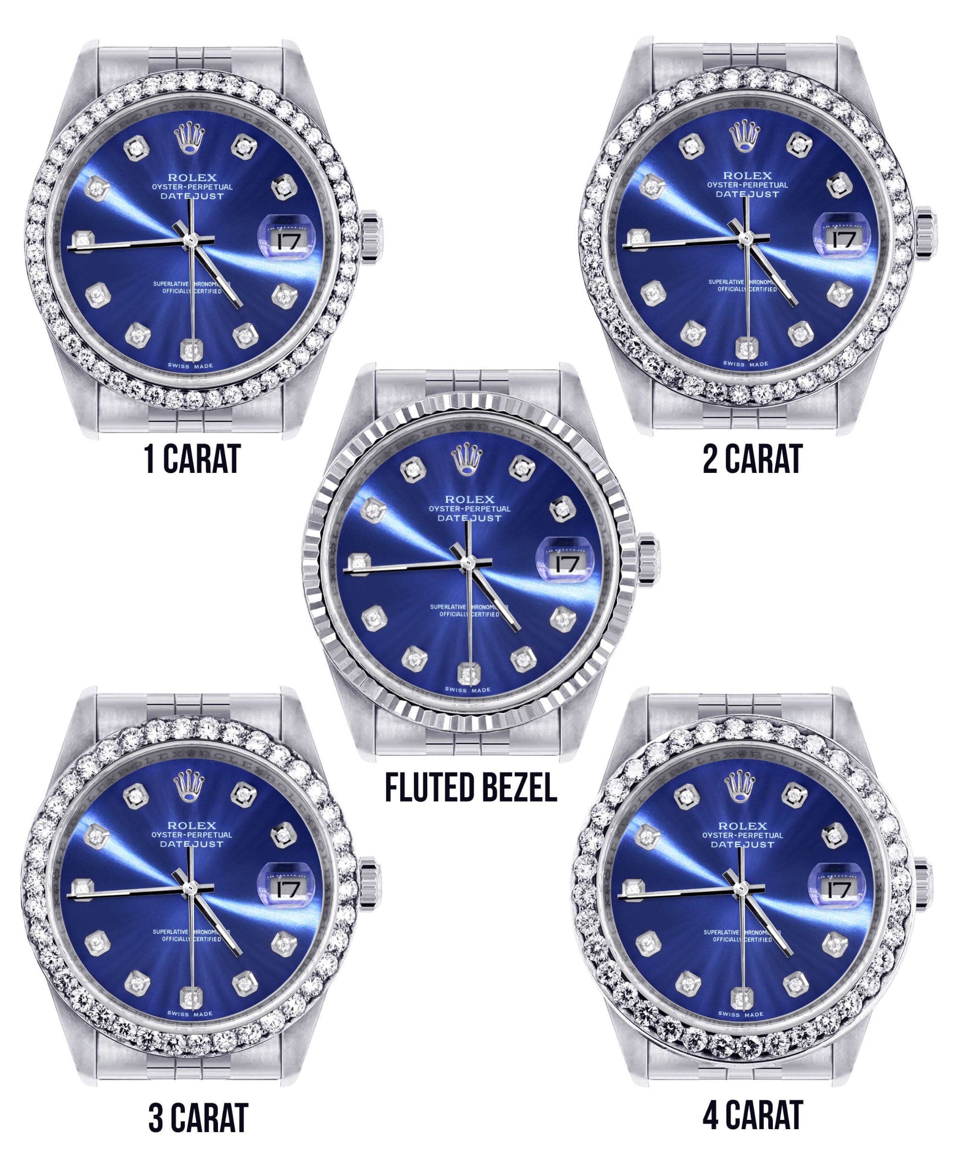 Mens Rolex Datejust Watch 16200 | 36Mm | Blue Dial | Jubilee Band - Image 3