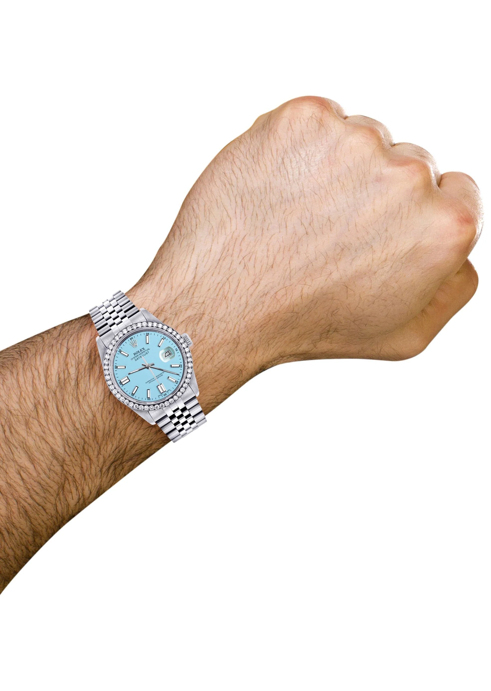 Mens Rolex Datejust Watch 16200 | 36Mm | Tiffany Blue Dial | Jubilee Band - Image 2