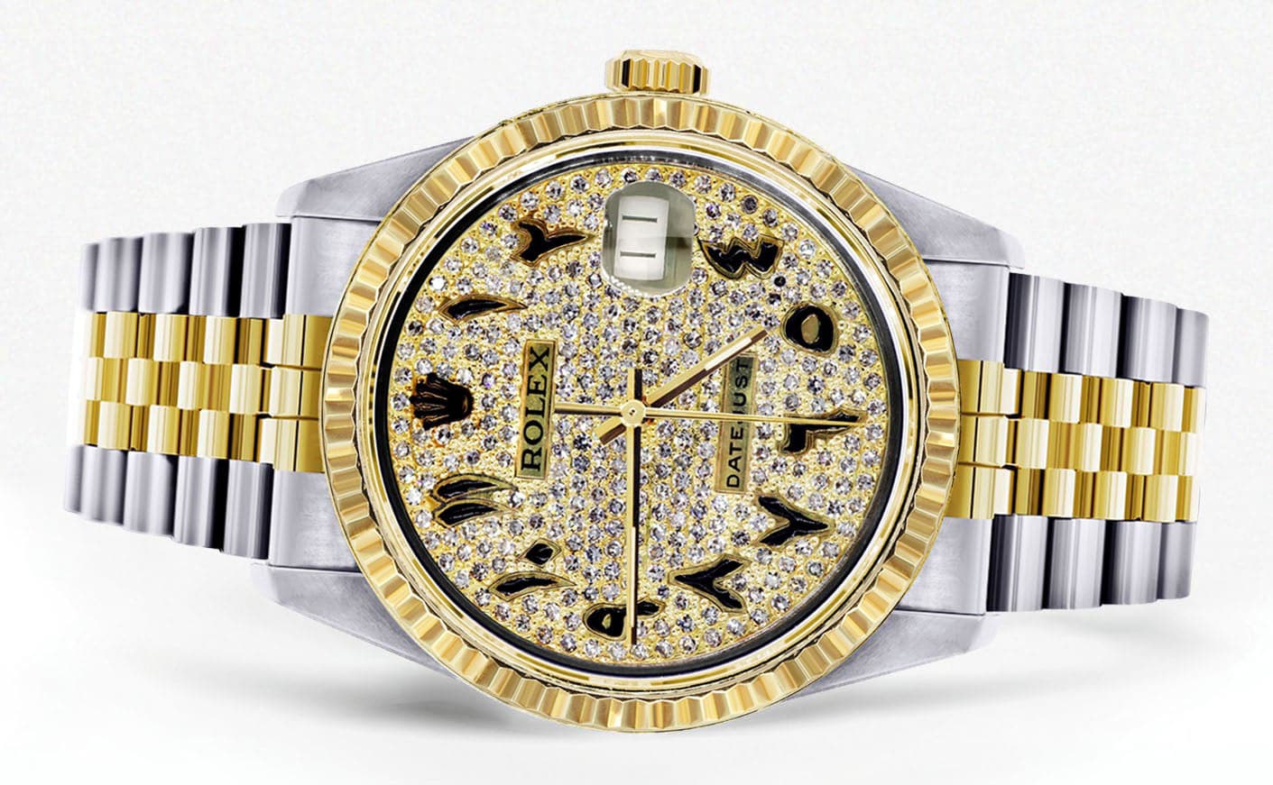Mens Rolex Datejust Watch | 16233 | 36Mm | Diamond Gold Arabic Numeral | Jubilee Band - Image 2